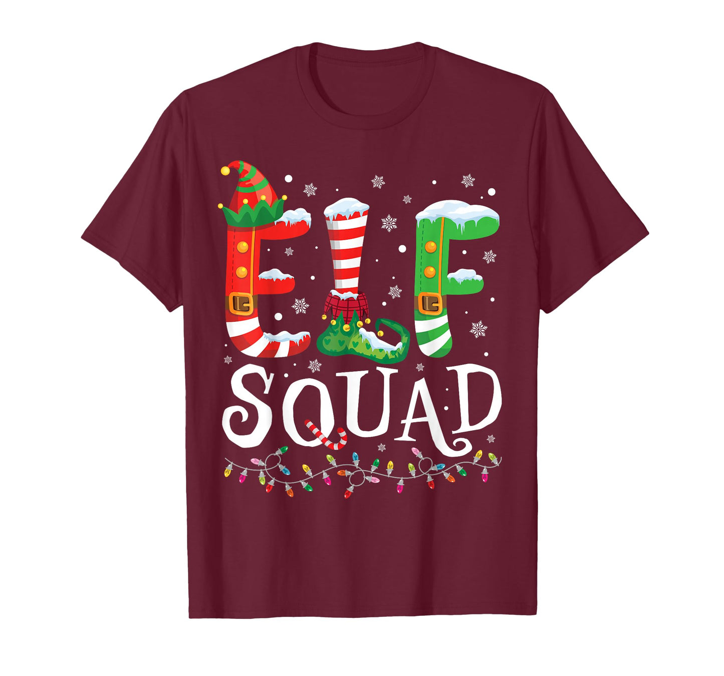 Elf Squad Funny Christmas Family Pajamas T-Shirt