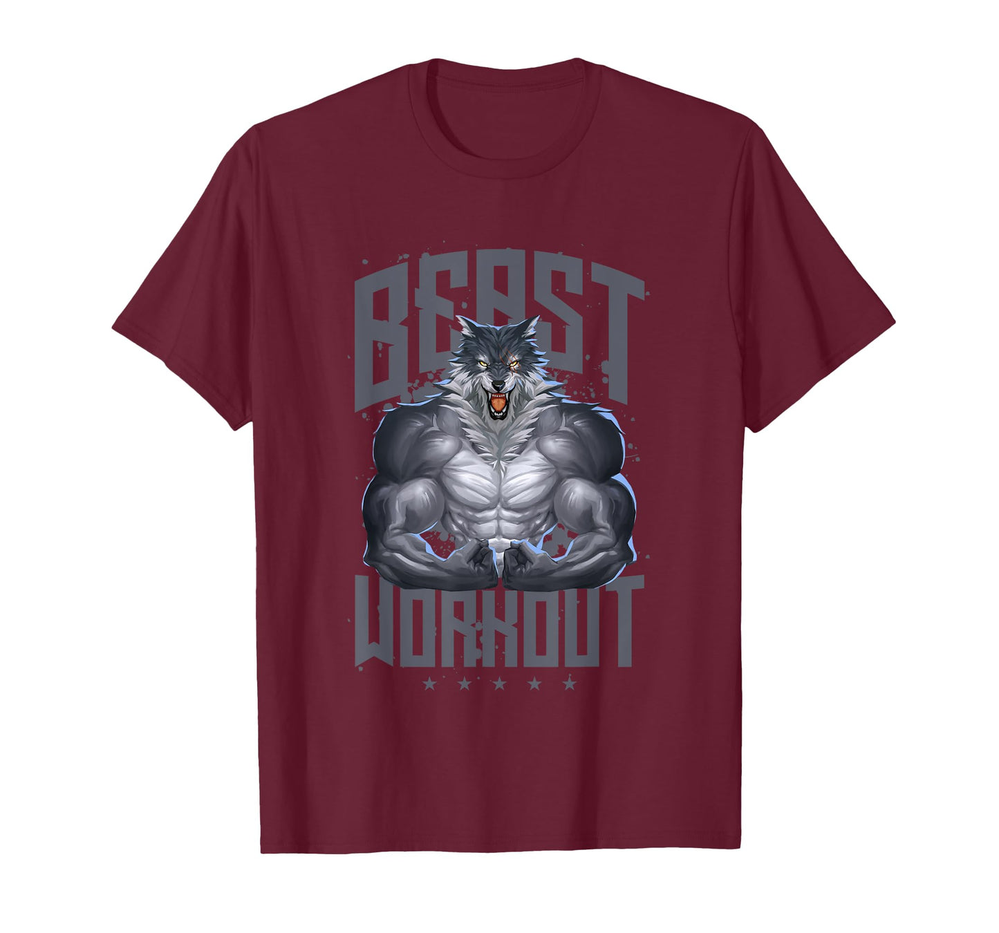 Wolf Workout Beast | Gym Fitness Bodybuilding Muscles T-Shirt