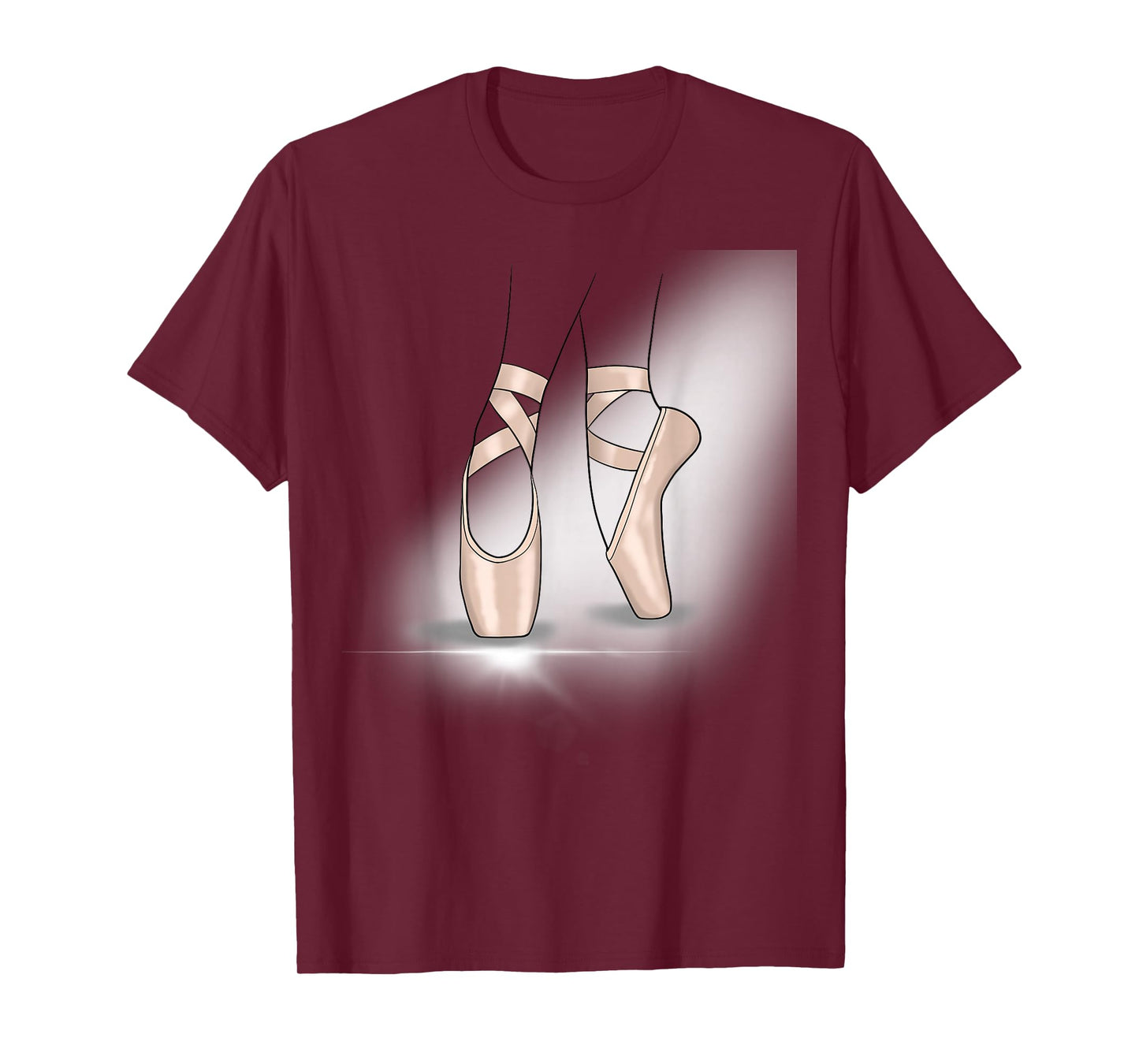 Cute Ballerina Ballet Shoes Pointe Shoe Dance and Sports T-Shirt