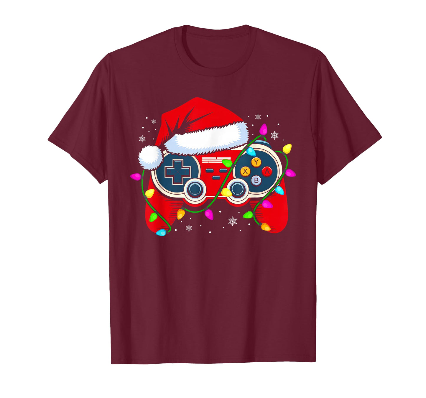 Christmas Santa Gamer Xmas Funny Video Gaming Christmas Boys T-Shirt