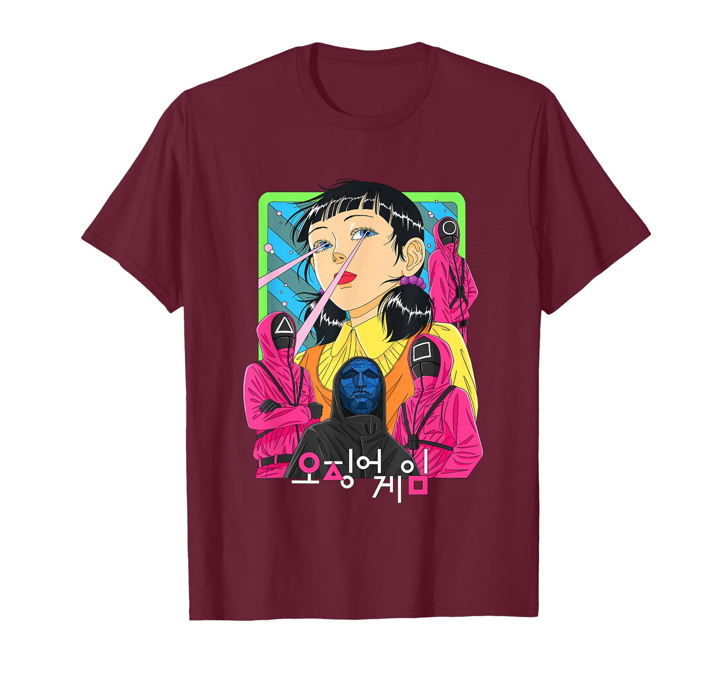 Squid Game 2 Young-Hee Front Man & Guards Animated Poster T-Shirt