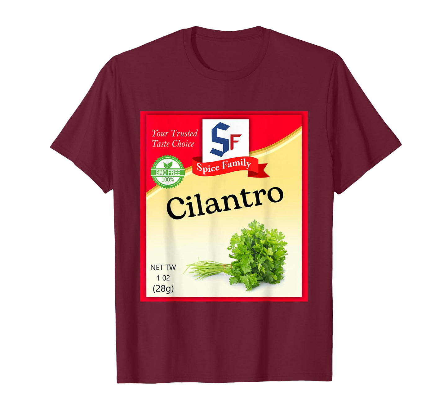 Cilantro Condiment Costume Holiday Spice Costumes T-Shirt