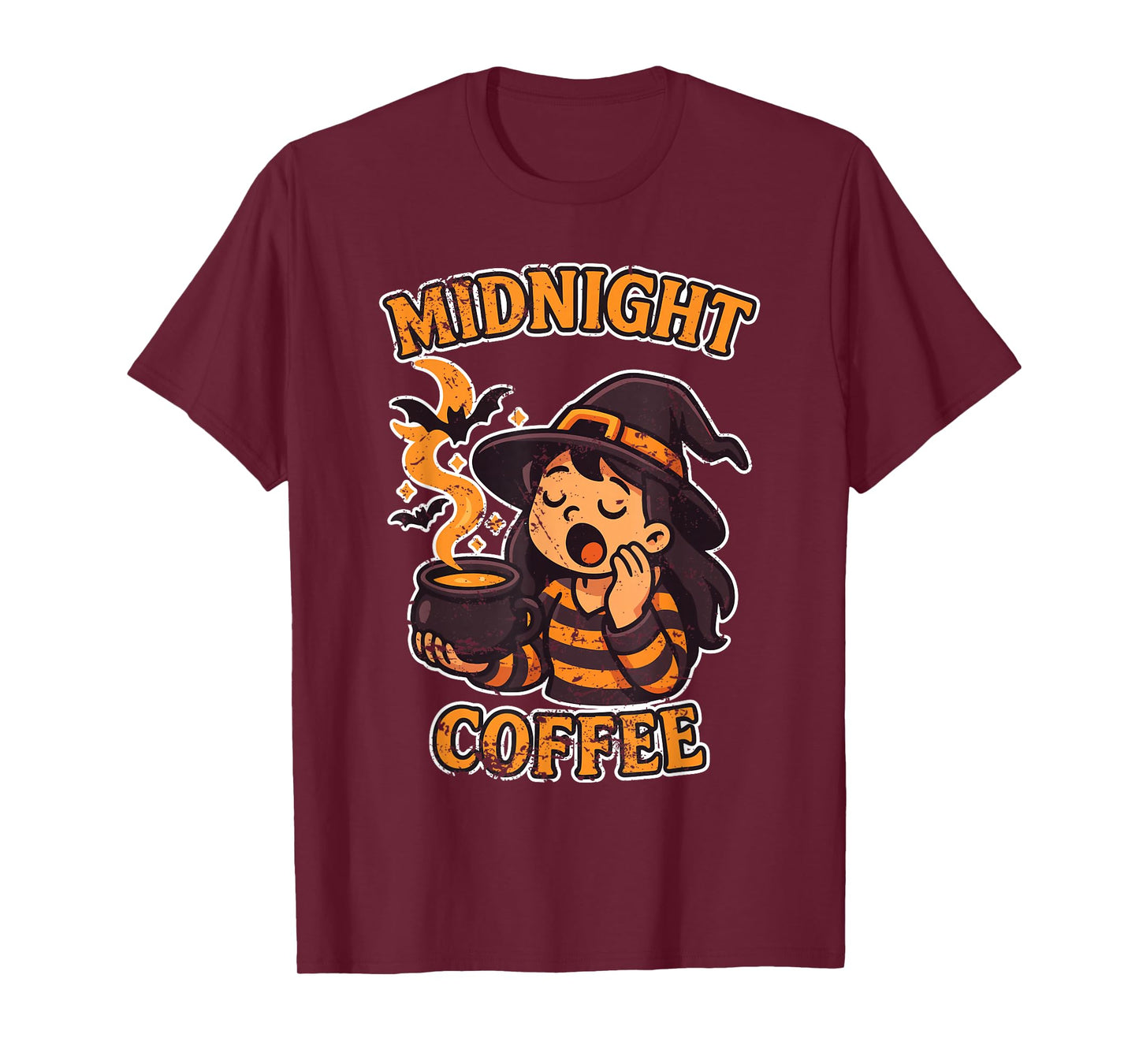 Midnight Coffee Sleepy Witch T-Shirt