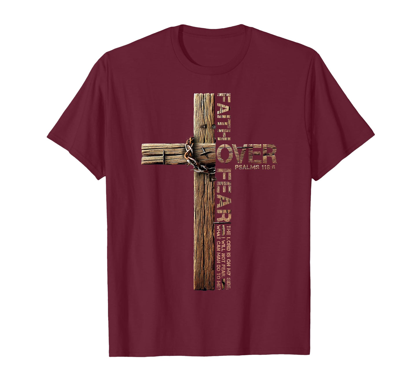 Faith Over Fear Christian Shirts For Men, Believe Jesus T-Shirt