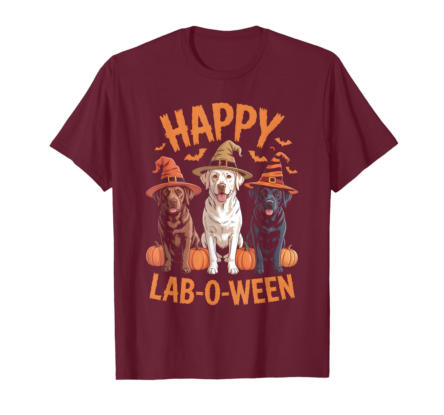 Happy Lab-O-Ween Labrador Halloween Dog Lover Design T-Shirt