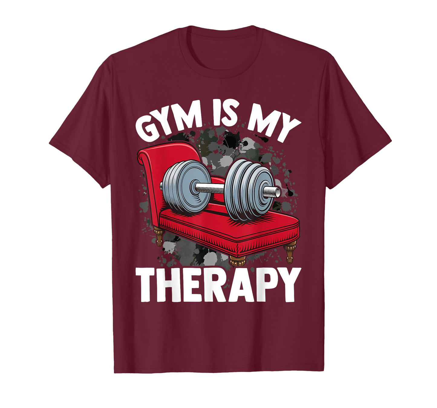 Gym Is My Therapy Funny Gym T-Shirt