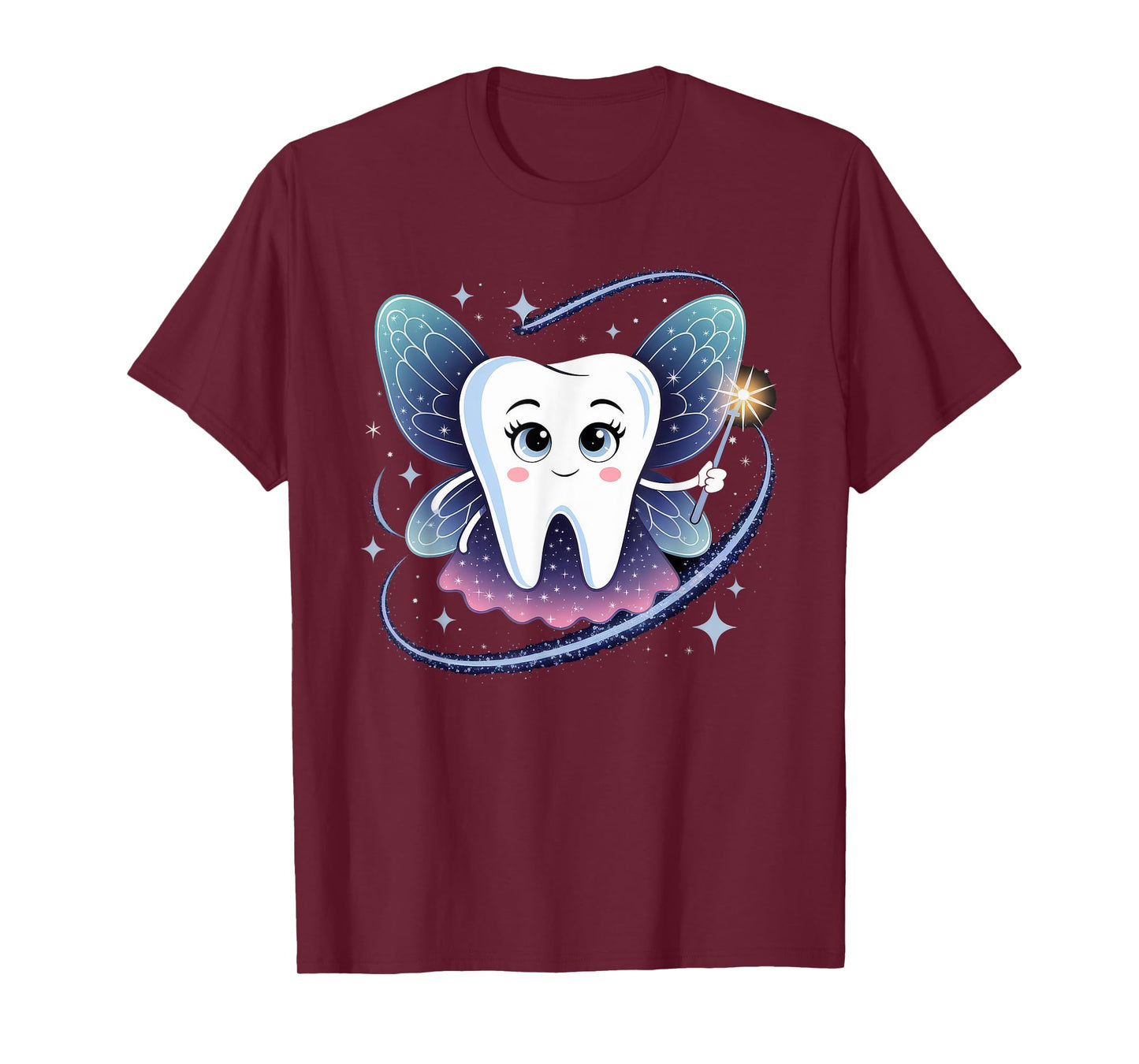 Tooth Fairy Costume Women Adult Teeth Carnival Dentist T-Shirt