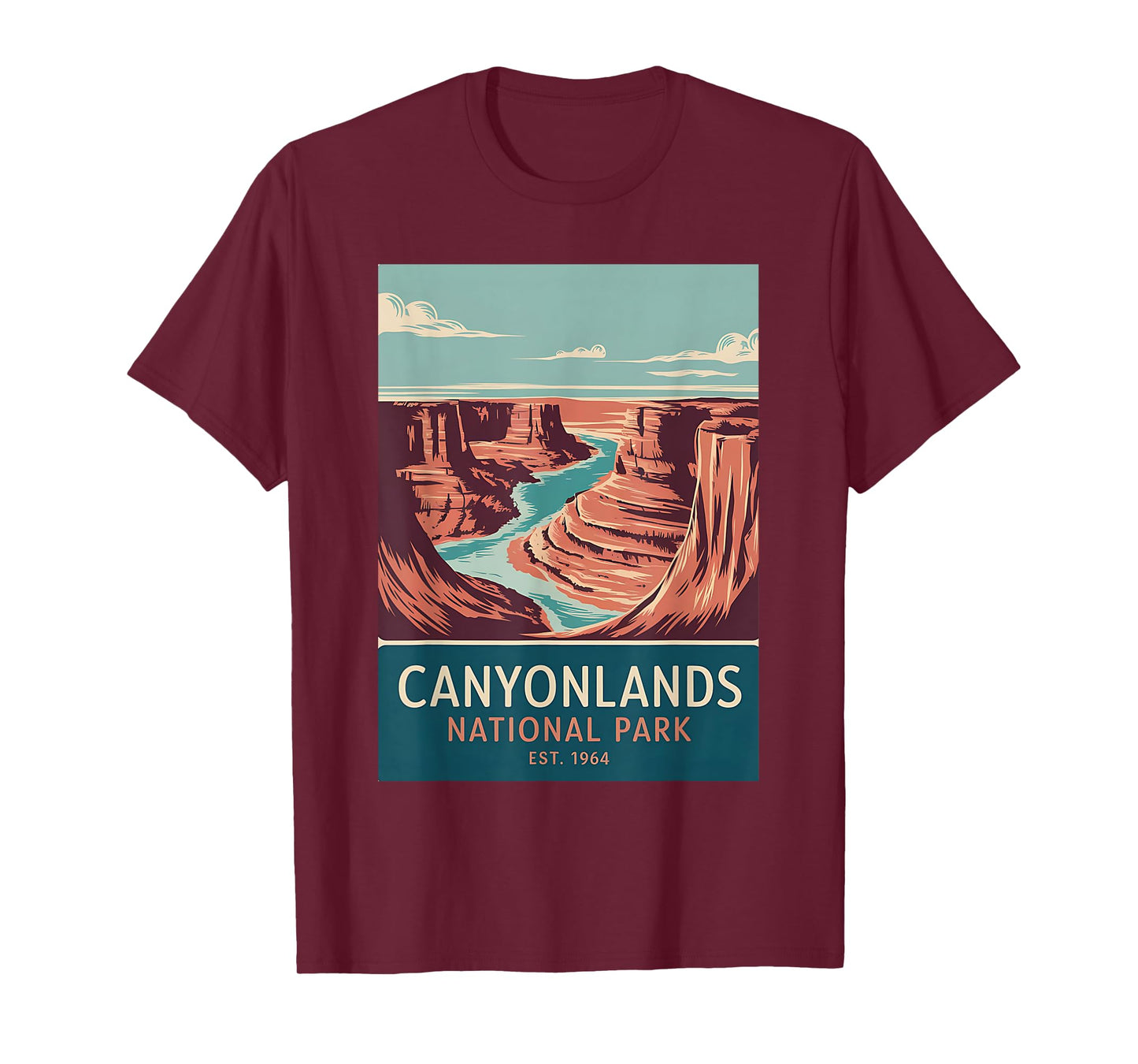 Canyonlands National Park Vintage Camping Hiking Men Women T-Shirt