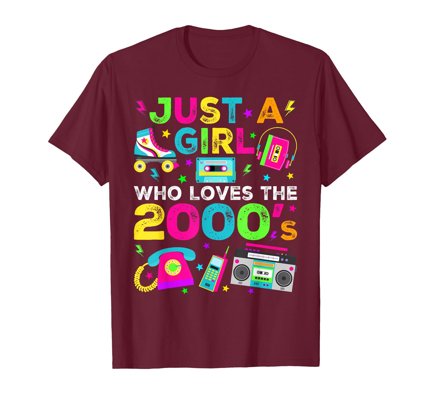 Just A Girl Who Loves The 2000s, 2000's Retro Costume T-Shirt