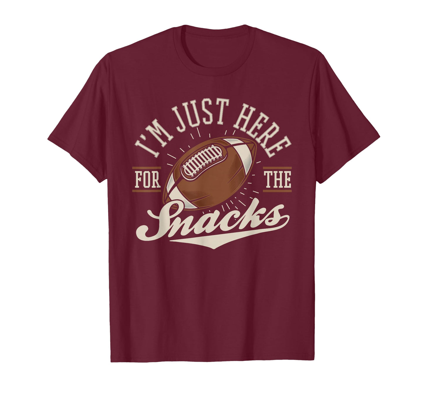 I'm Just Here For The Snacks Funny Fantasy Football League T-Shirt