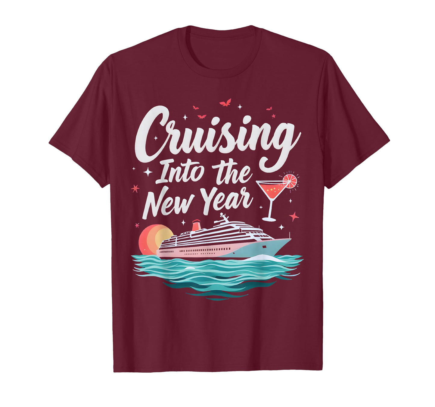 Cruising Into 2026 New Years Eve Party Matching Family T-Shirt
