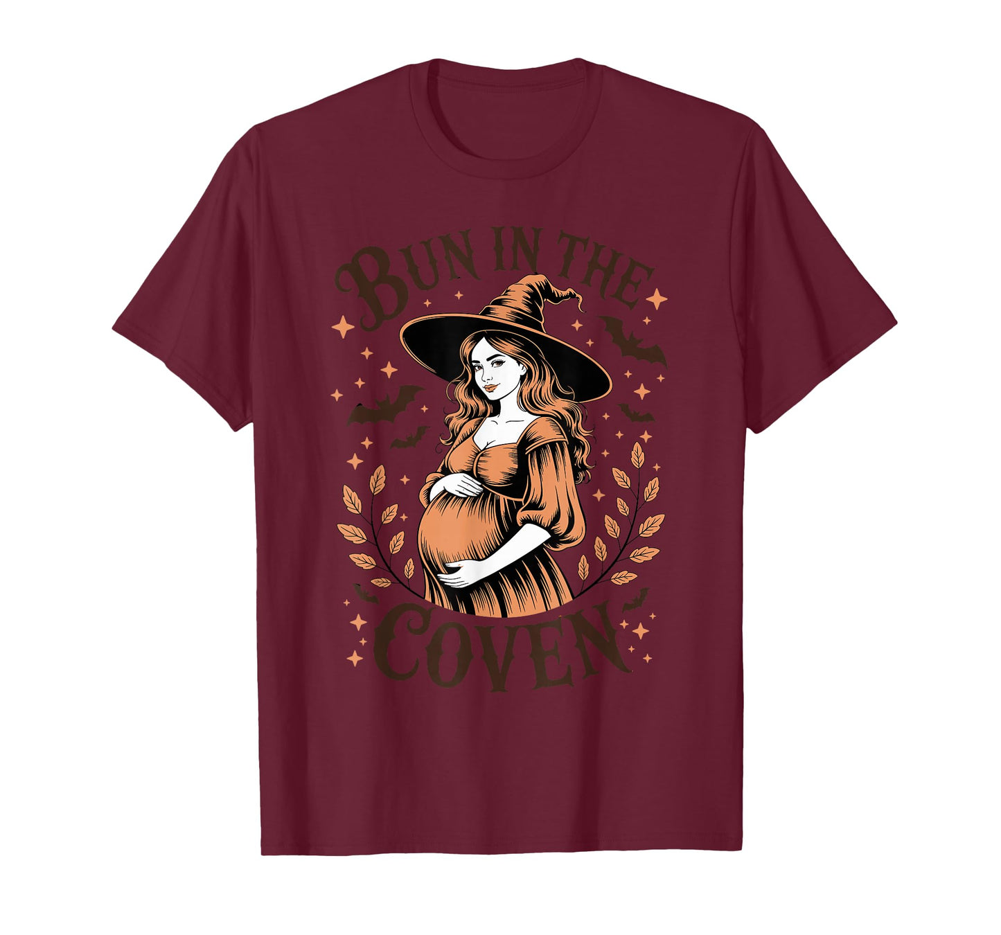 Bun in The Coven Witch Pregnancy Halloween Mom T-Shirt