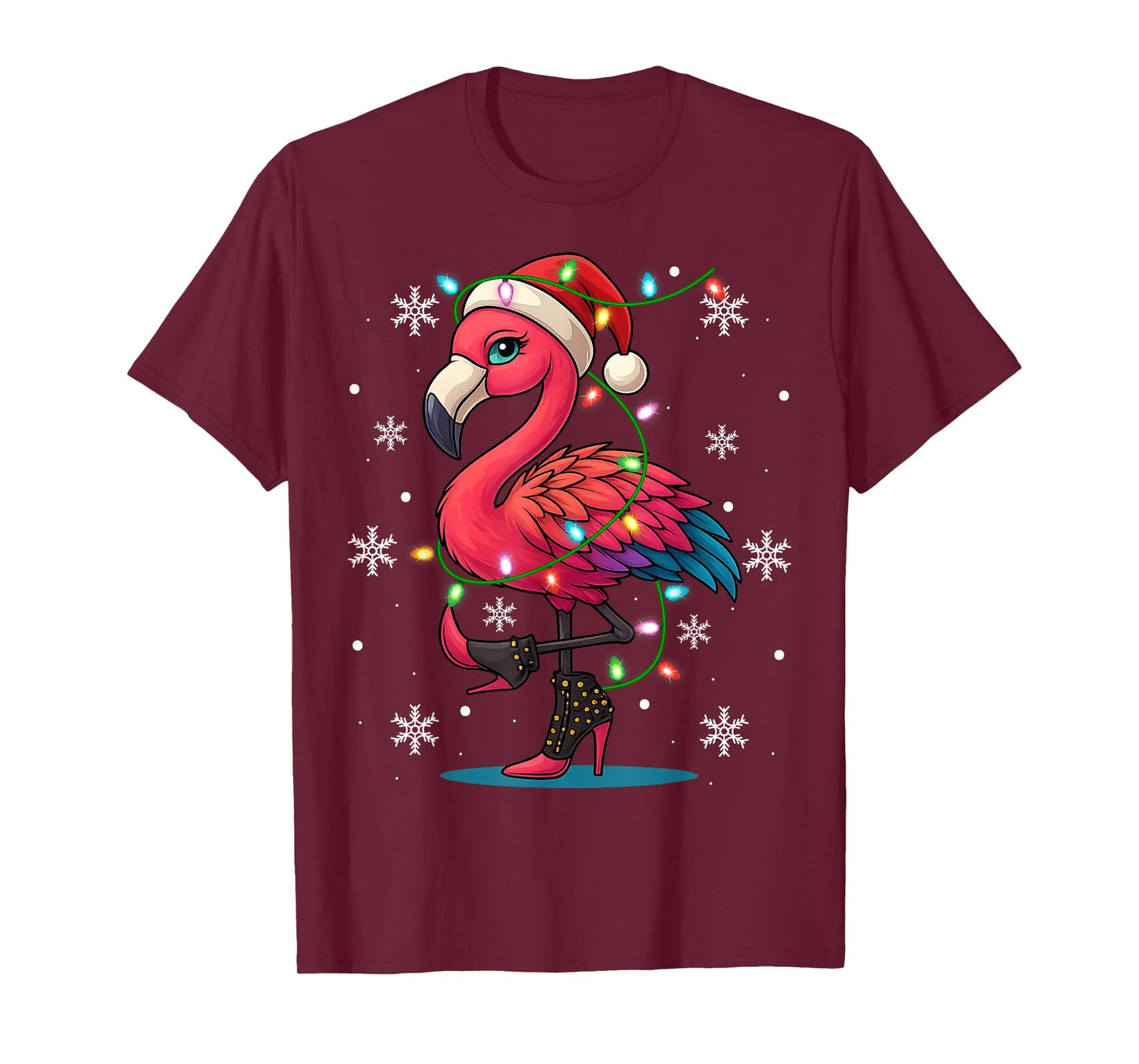 Merry Christmas Flamingo Family Matching Xmas Funny Gifts T-Shirt