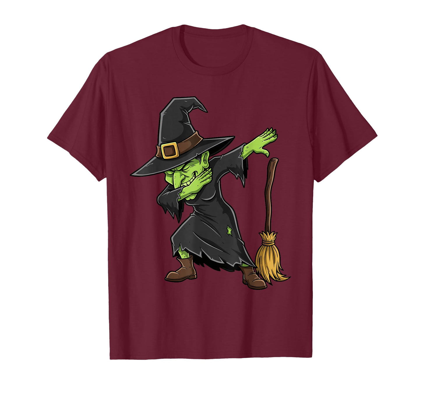 Dabbing Witch Spooky Kids Girls Women Costume Halloween T-Shirt