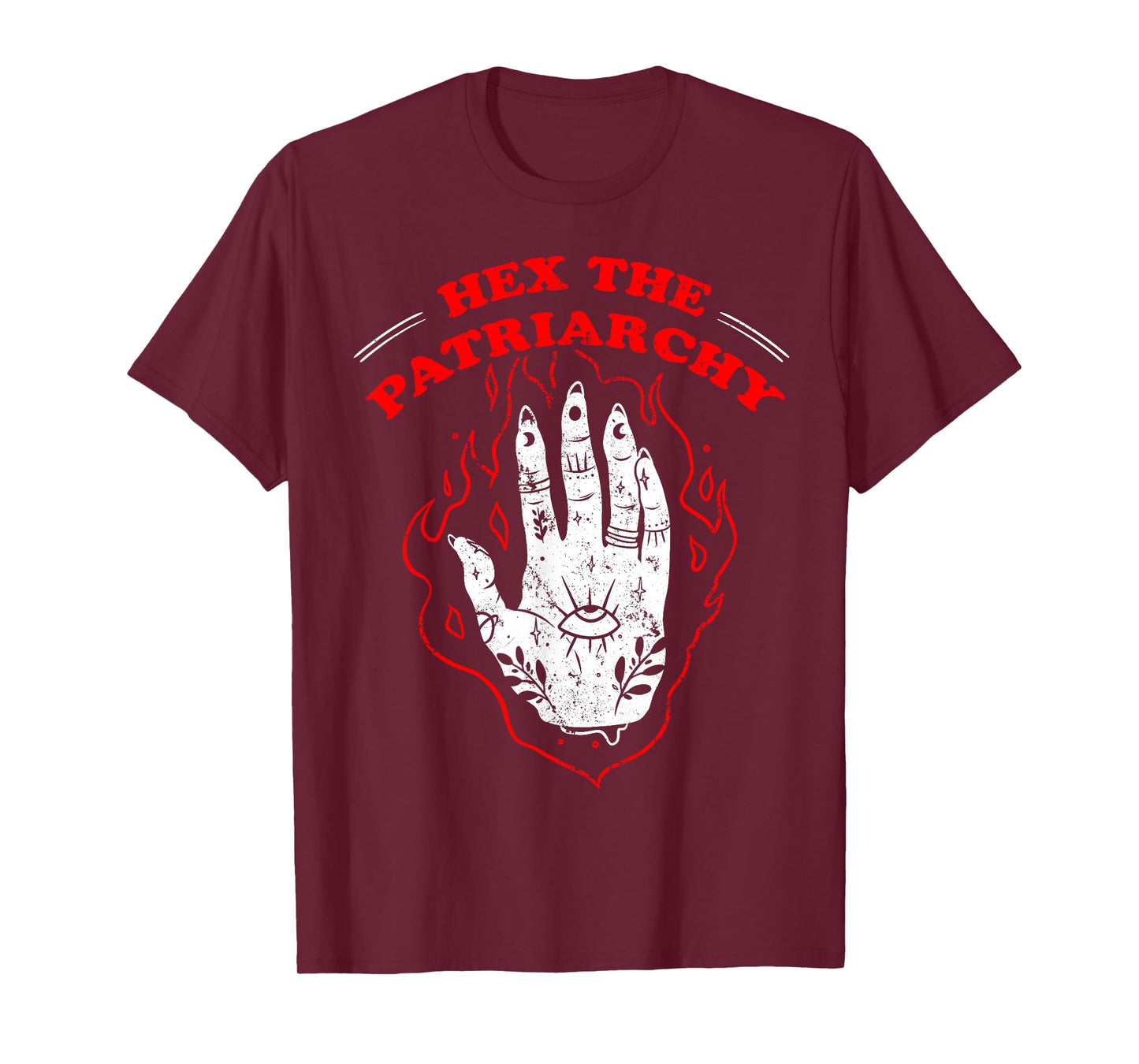 Feminist Witch Hex The Patriarchy Occult Hand T-Shirt