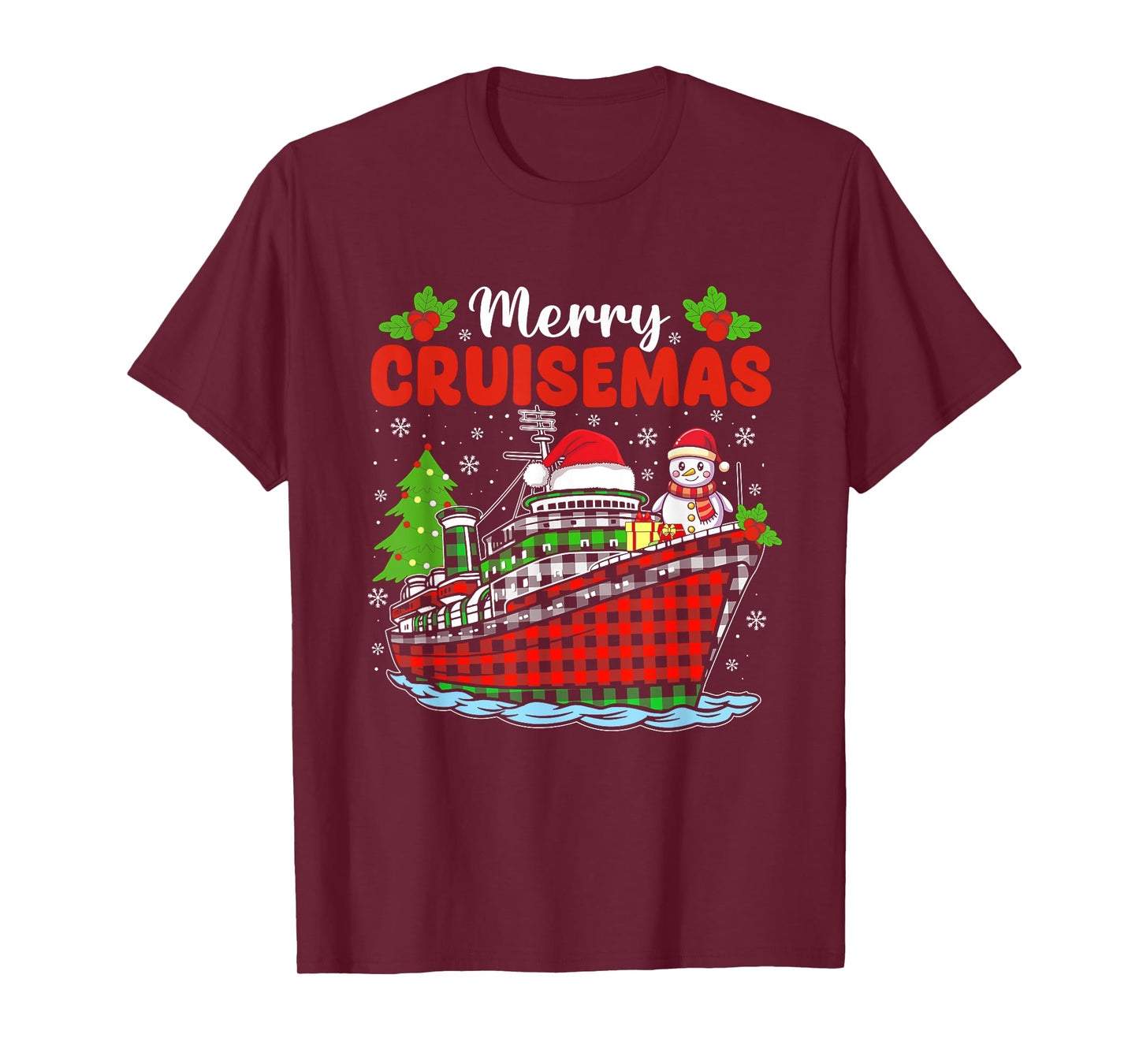 Merry Cruisemas Cruise Christmas Family Xmas Pajamas Holiday T-Shirt
