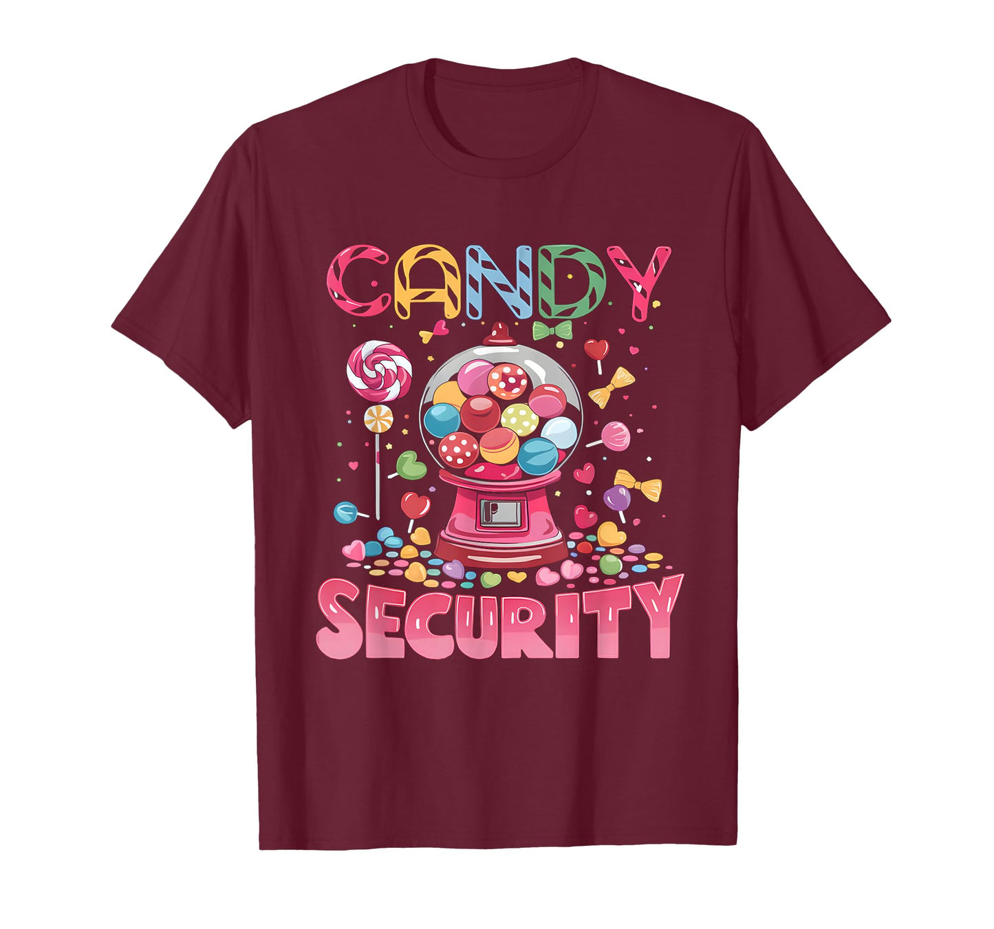 Candy Security Candyland Costume Kids Teens Adult T-Shirt