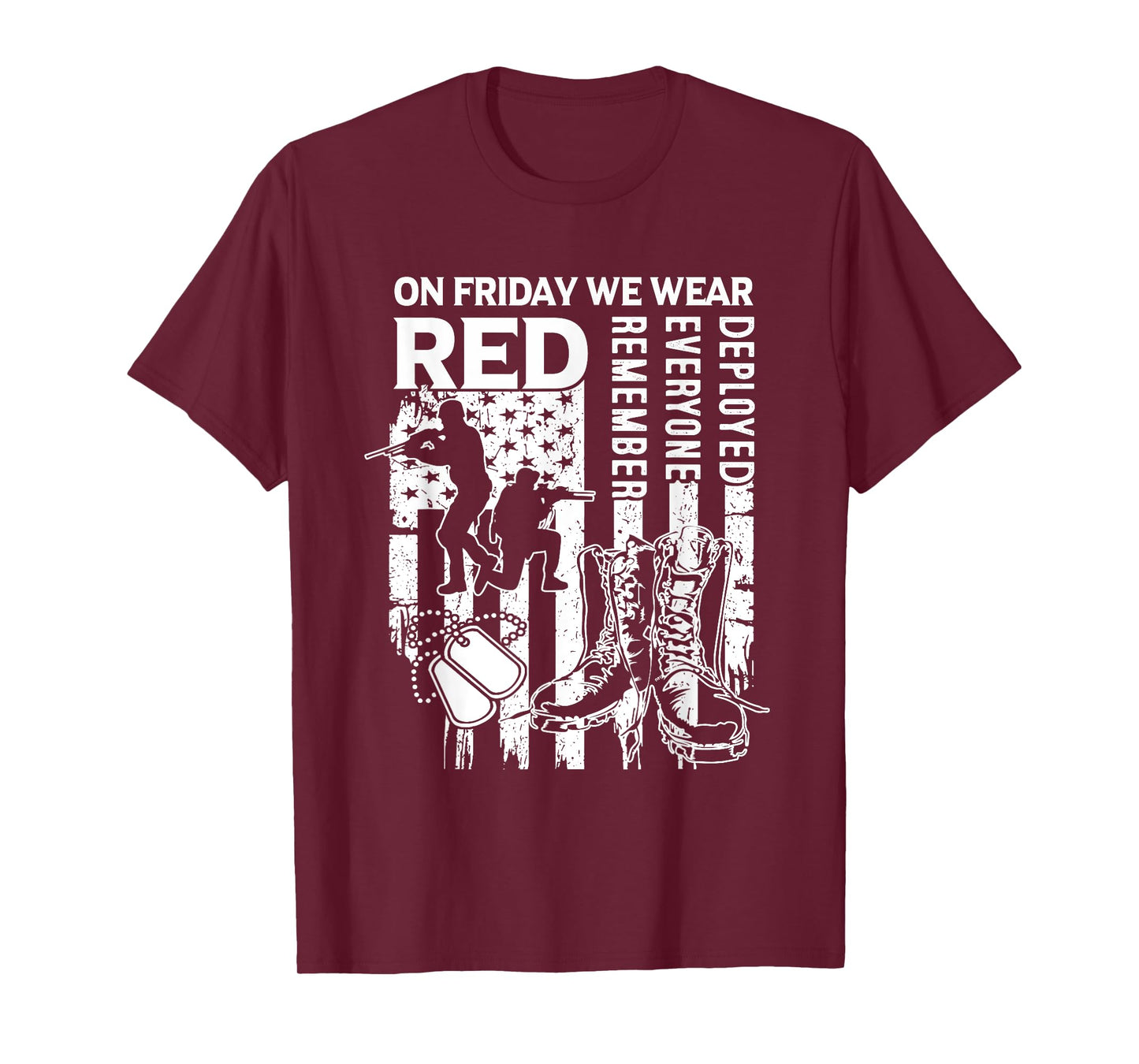Red Friday Military Shirt On Friday We Wear Red Veteran Tee T-Shirt