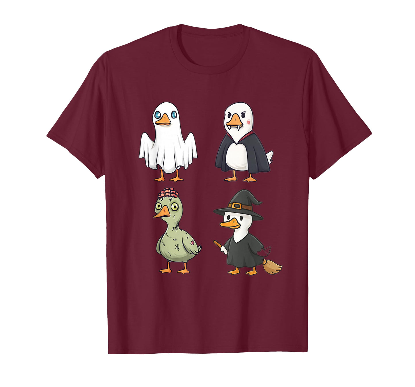 Silly Goose Halloween Costumes Ghost Witch Vampire T-Shirt