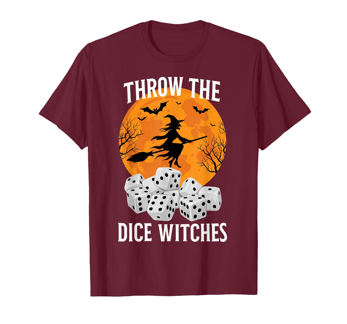 Halloween Bunco Throw The Dice Witches Bunco Dice Game Women T-Shirt