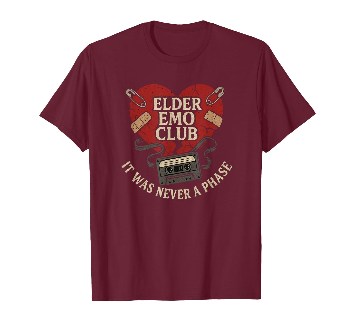 Elder Emo Club Its Not A Phase Vintage T-Shirt