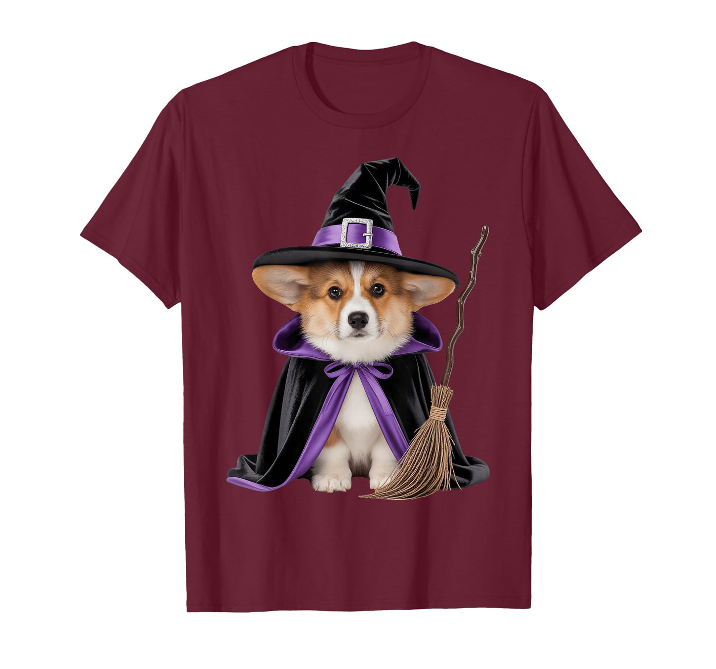 Corgi Witch Halloween T-Shirt