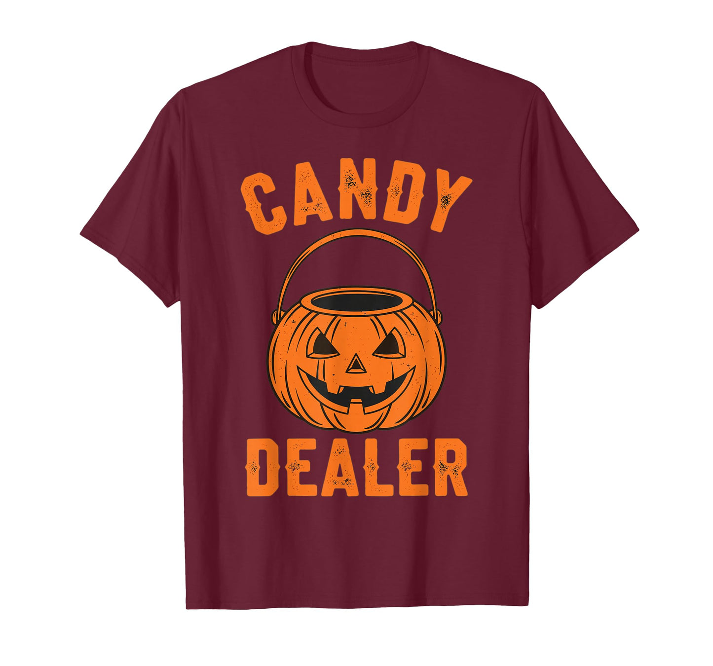 Halloween Candy Dealer Pumpkin Basket Funny T-Shirt