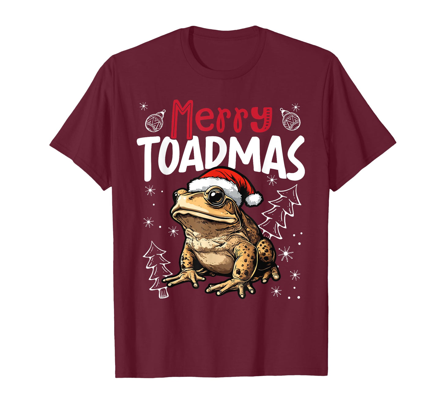Merry Toadmas Funny Christmas Toad T-Shirt