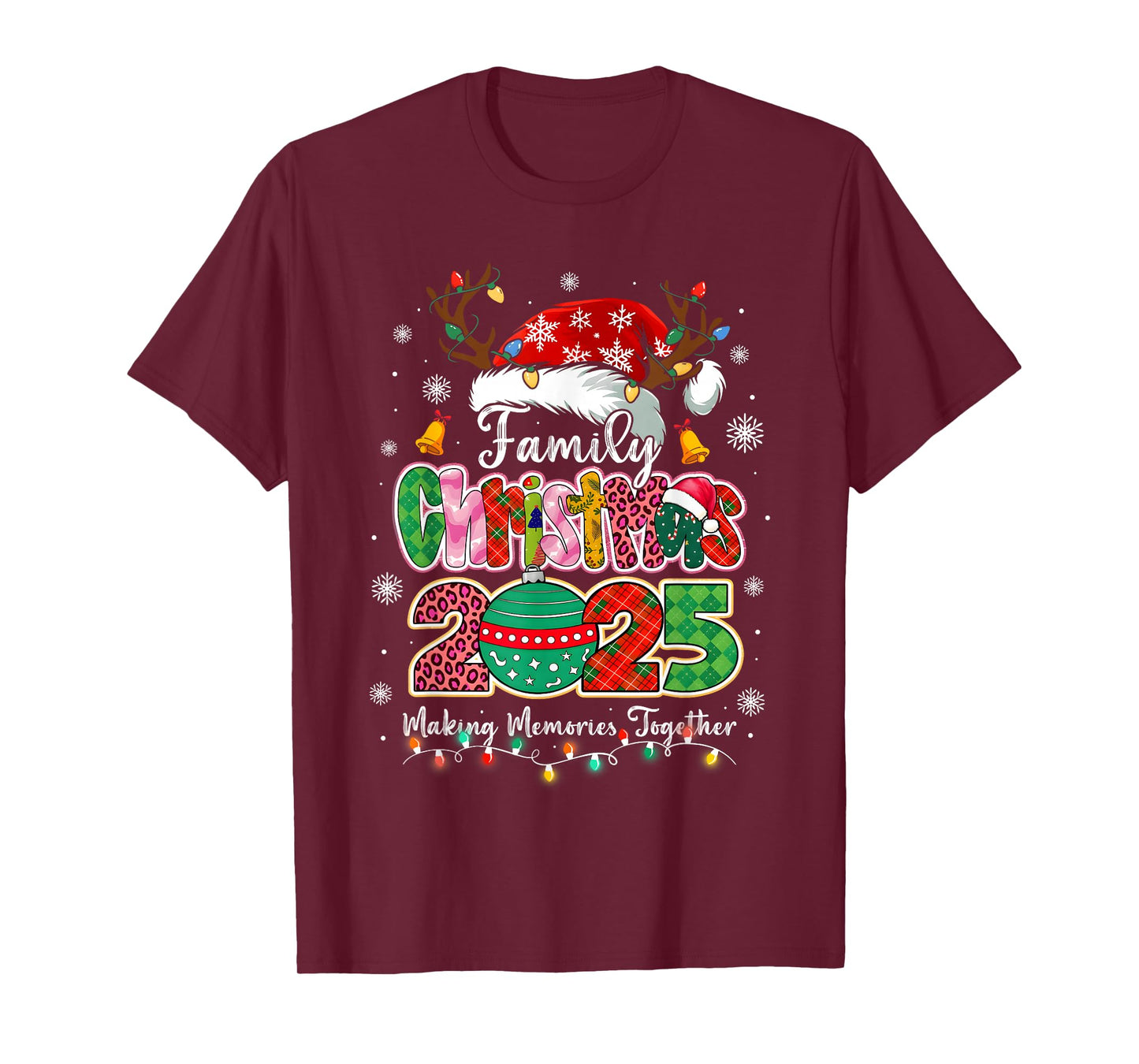 Family Christmas 2025 Matching Outfit Xmas Squad Santa T-Shirt
