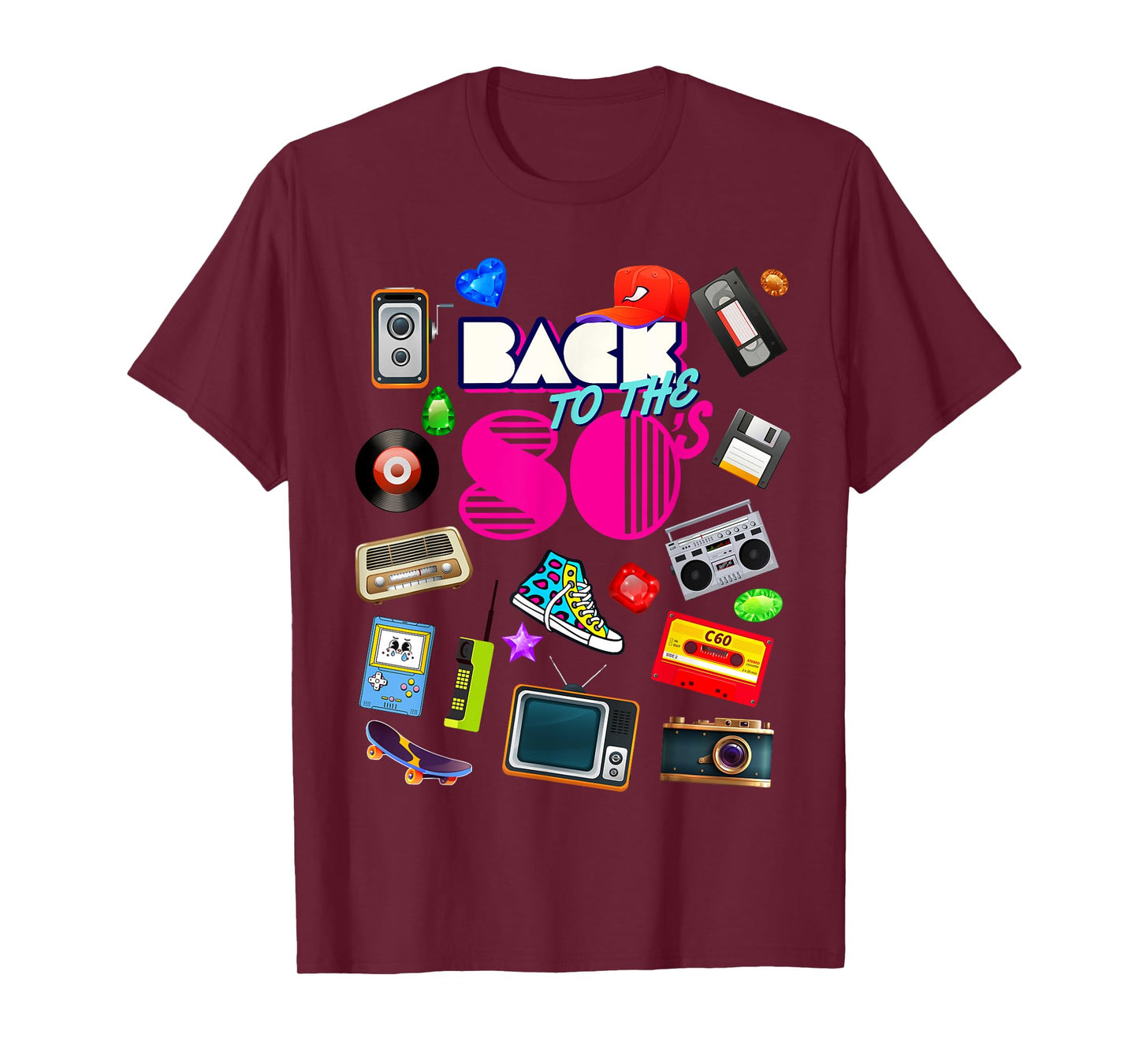 Back To 80's Tees Vintage Retro I Love 80's Graphic Design T-Shirt