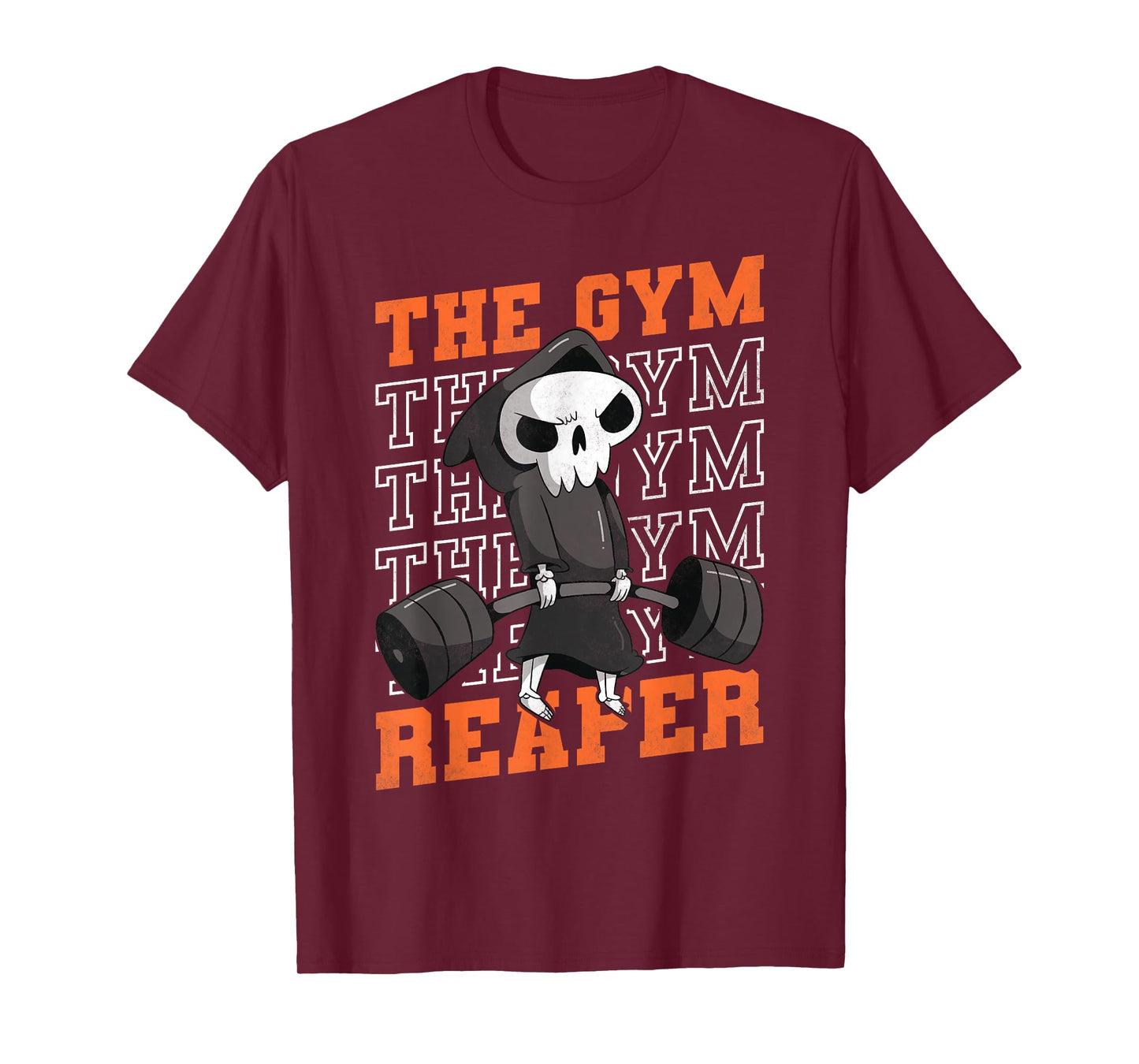 The Gym Reaper, Fitness Grim Reaper Halloween T-Shirt