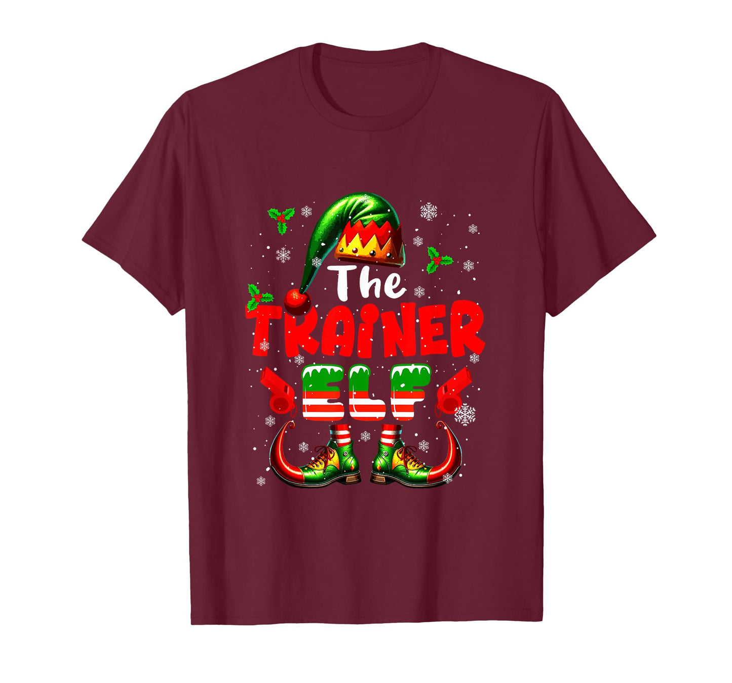 The Trainer Elf Christmas Funny Job Team Matching Parties T-Shirt