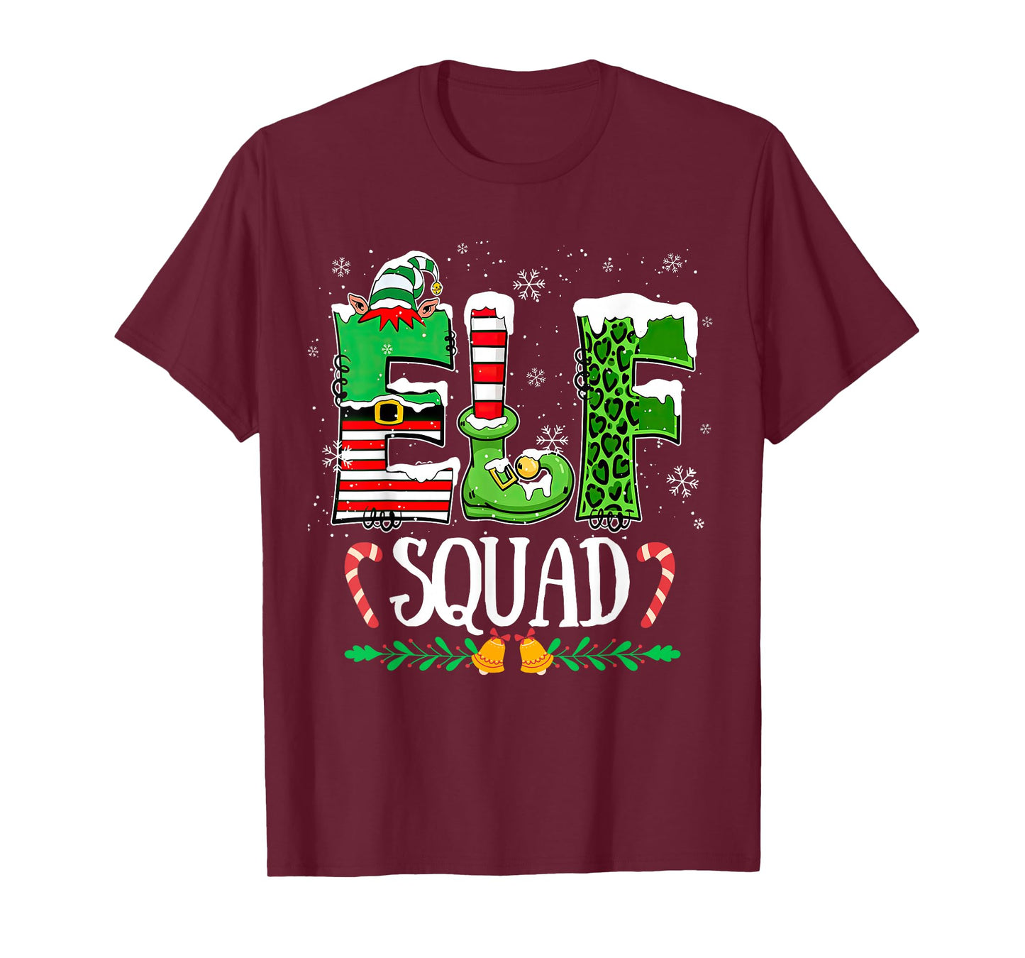 Elf Family Christmas Shirt Matching Pajamas Xmas Elf Squad T-Shirt