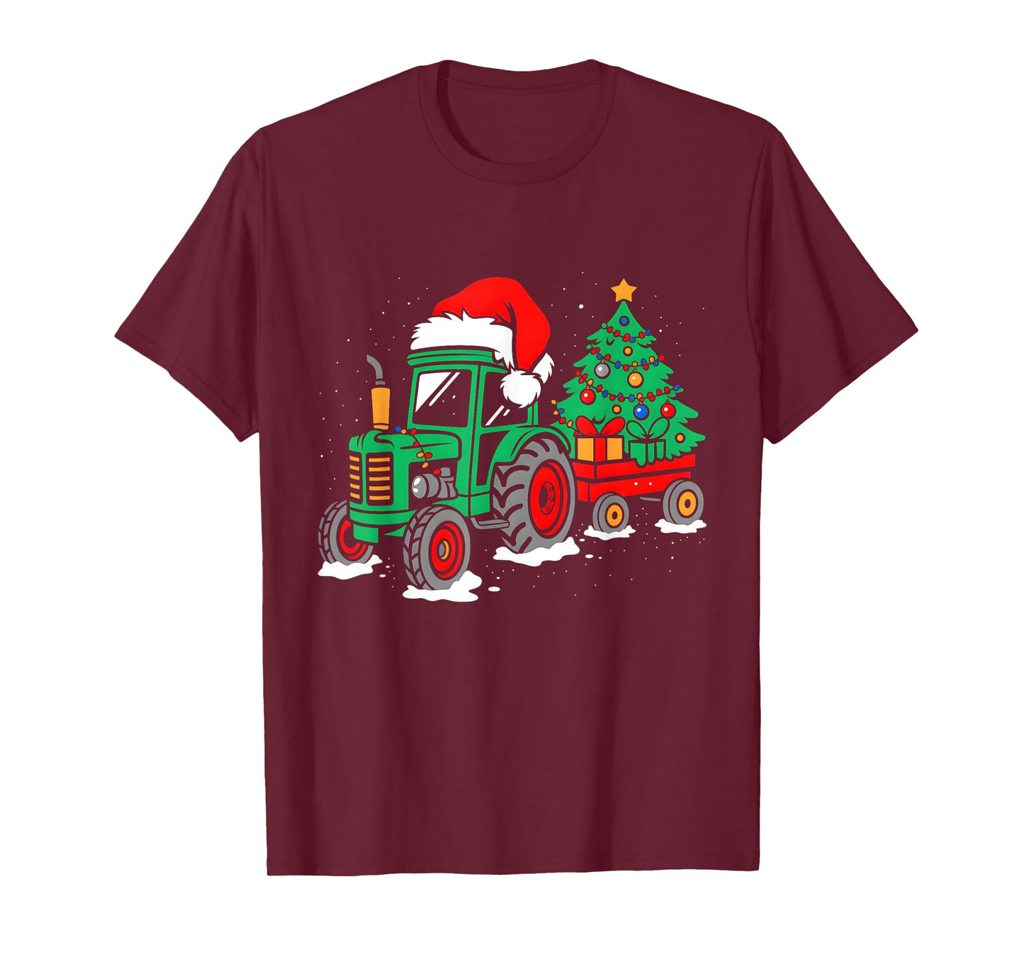 Funny Christmas Tractor Santa Xmas Squad Farm Truck Farmer T-Shirt