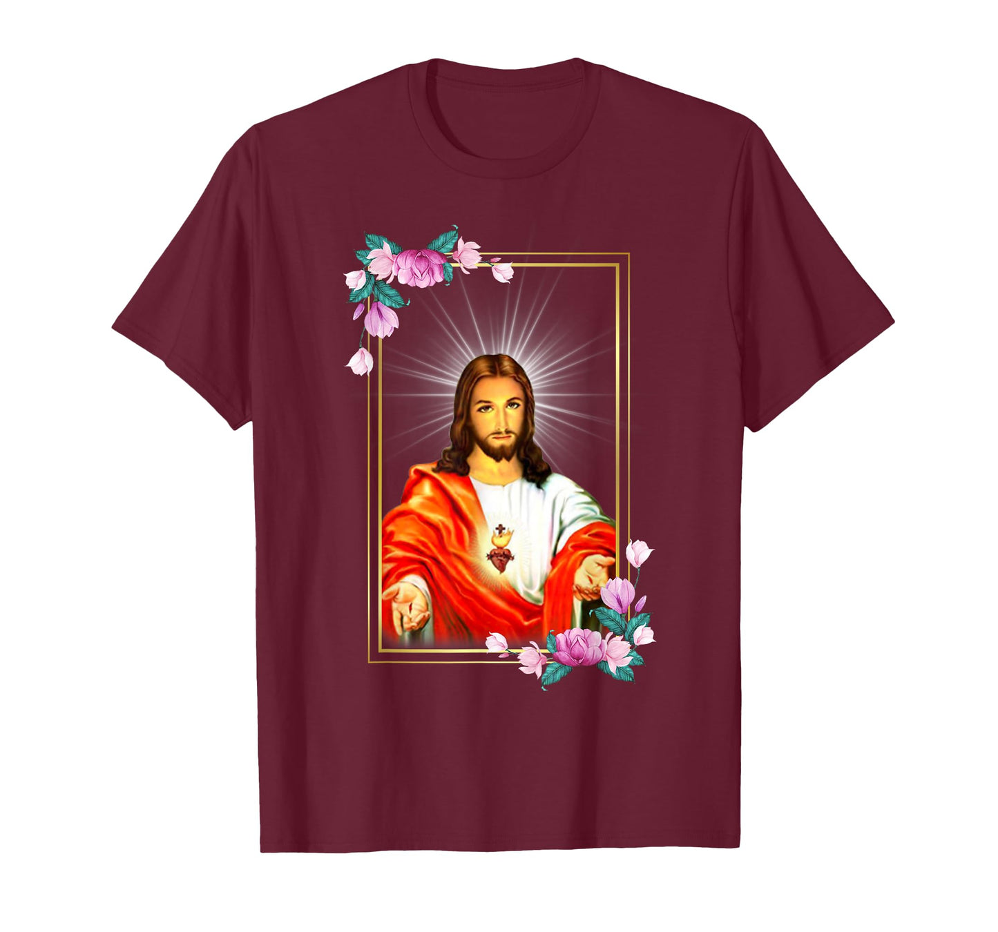 Sacred Heart of Jesus Christ Catholic Immaculate Heart T-Shirt