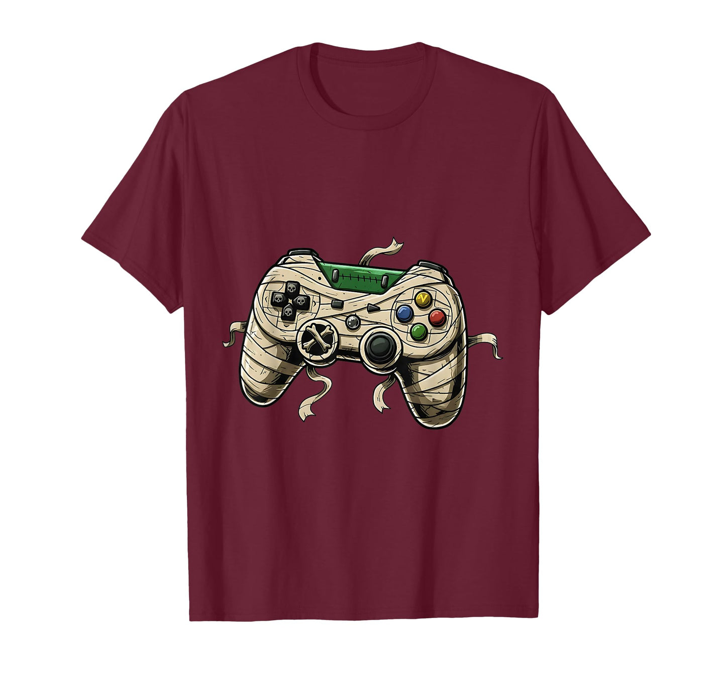 Halloween Mummy Gaming Controller Boys Kids Design T-Shirt