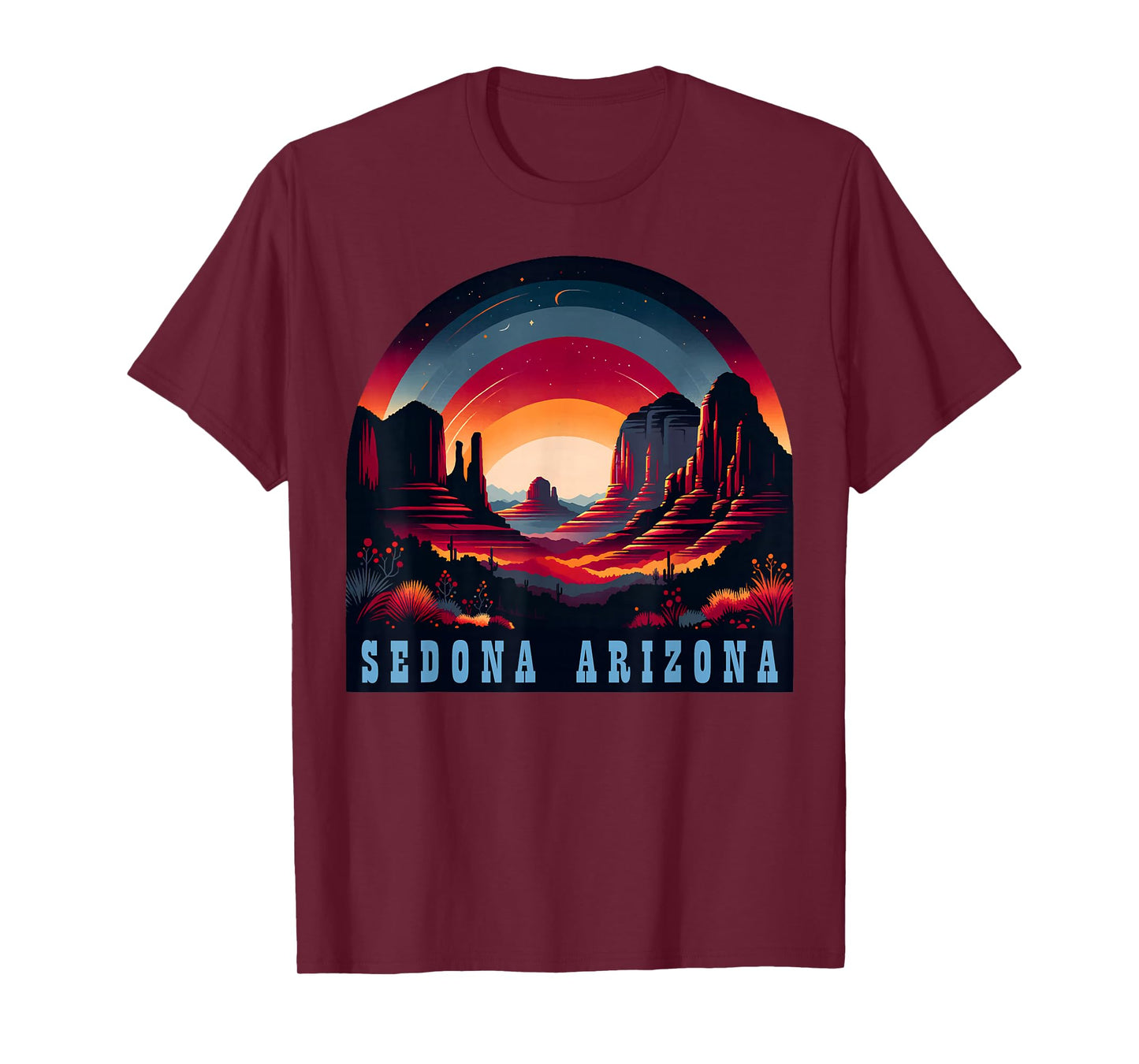Sedona AZ Hiking Outdoors Mountain Sedona USA Retro Vintage T-Shirt