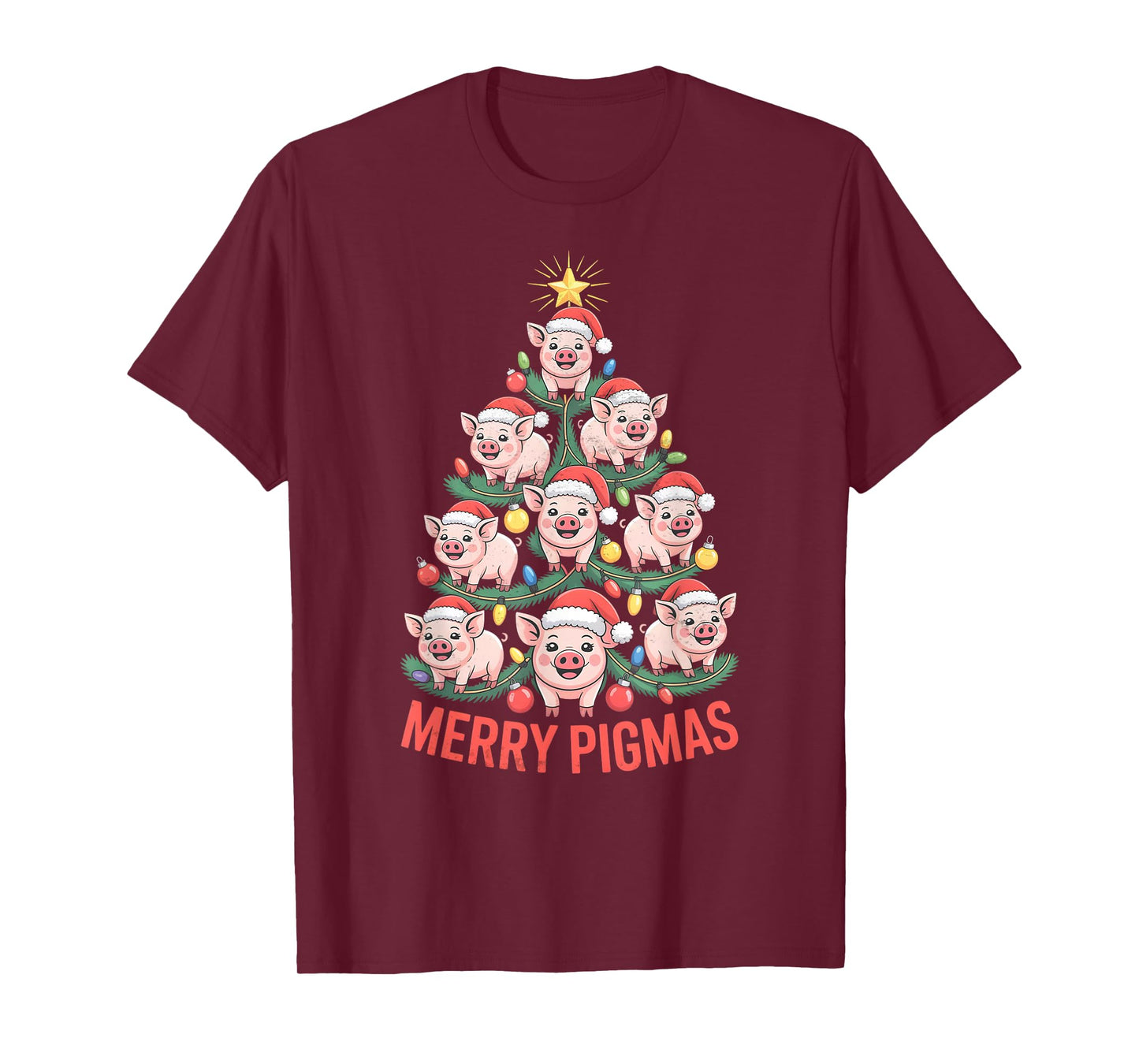 Pig Christmas Tree T-Shirt