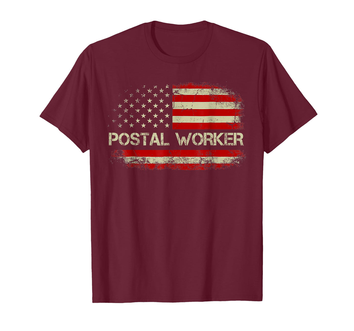 American Postal Worker USA Flag Mailman Mail 4th of July T-Shirt