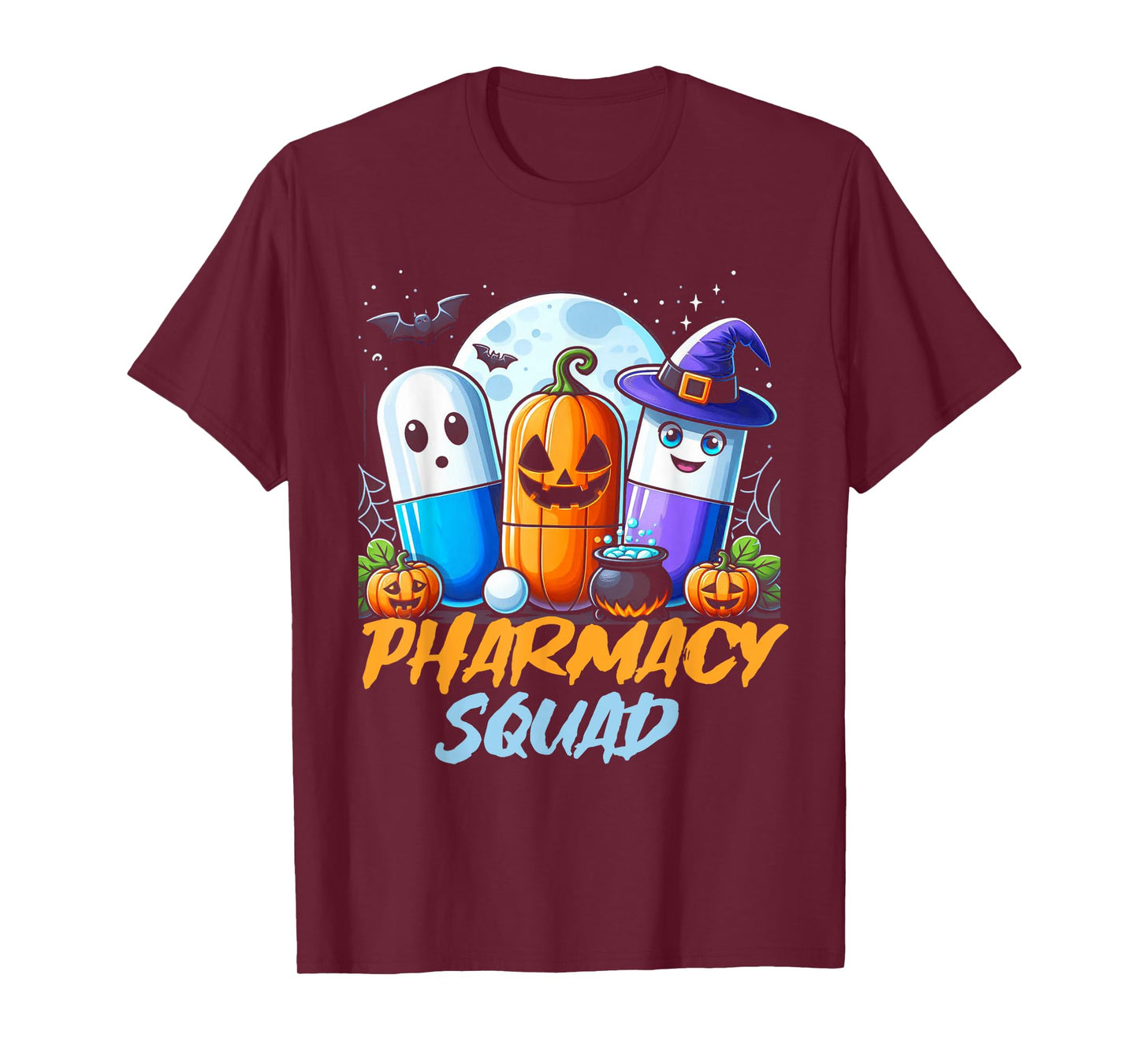 Funny Pills Pharmacy Pharmacist Squad Halloween Costume T-Shirt