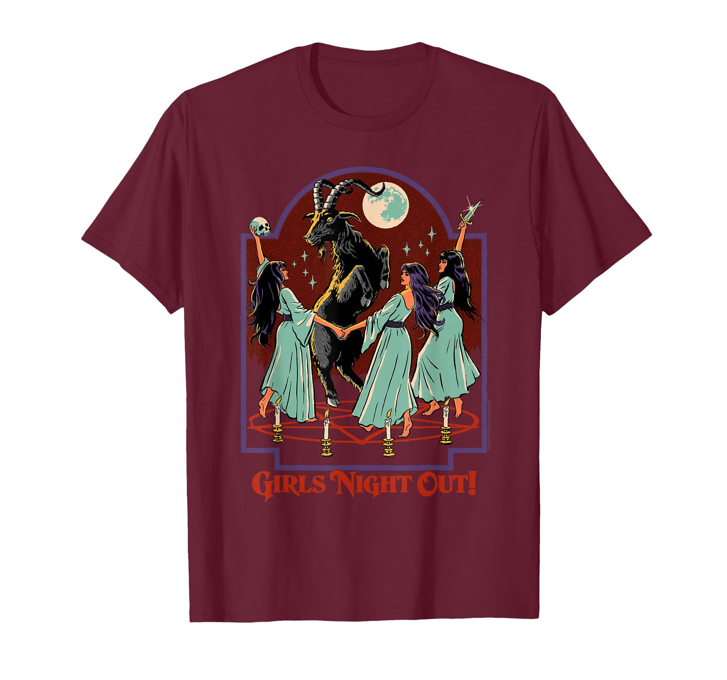 Girl's Night Out Witches Retro Vintage Funny Adult Humor T-Shirt