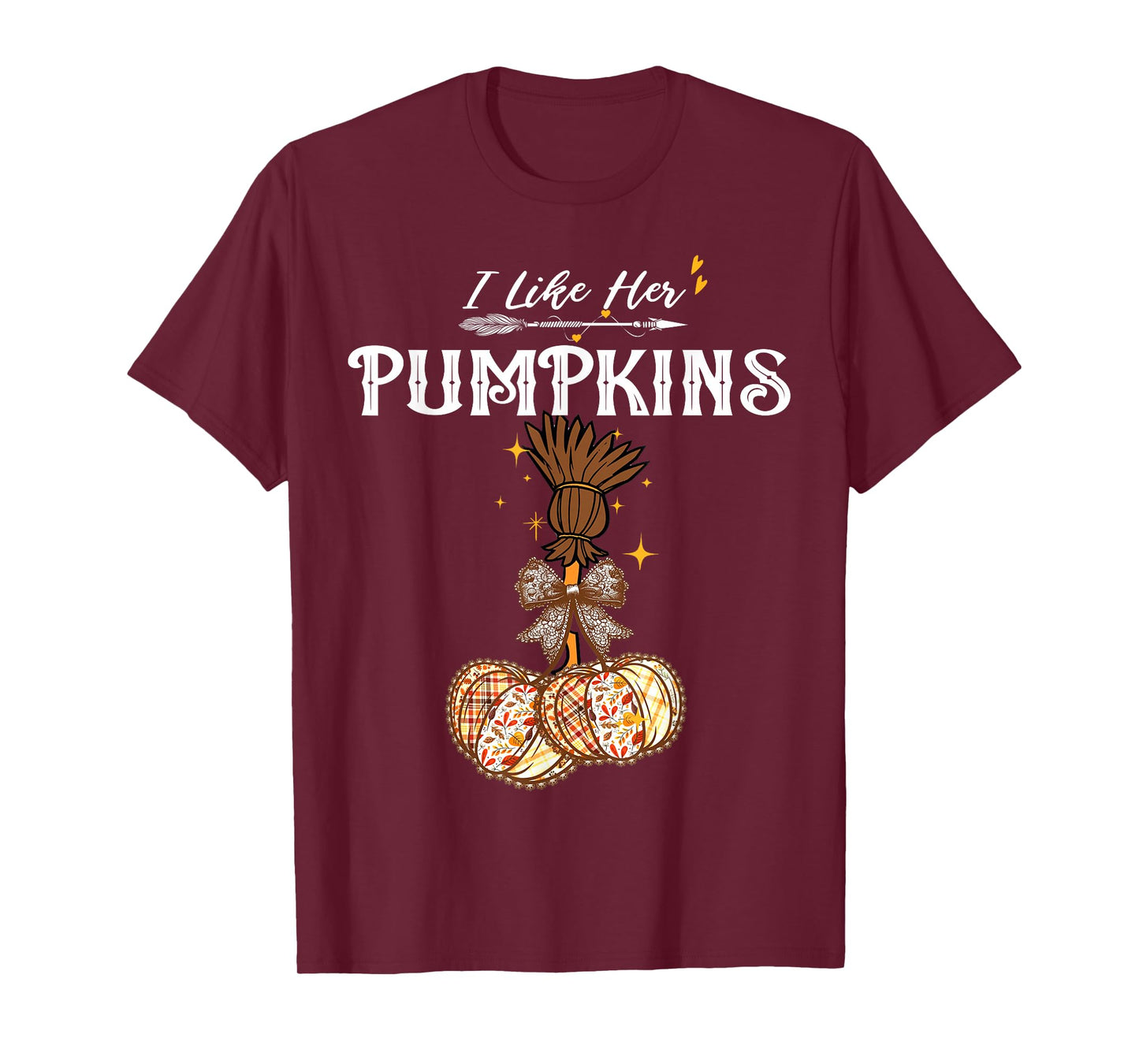 I Like Her Pumpkins She Likes My Broomstick Couple Halloween T-Shirt