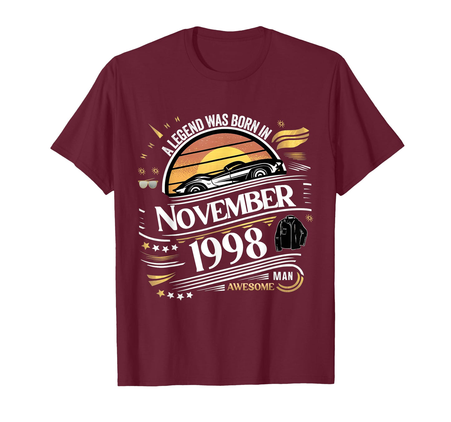 A Legend was Born in November 1998 Awesome Man Boy Birthday T-Shirt