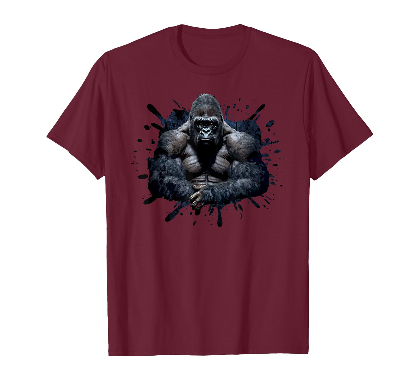 Gorilla Face Angry Growling Scary Silverback Gorilla T-Shirt
