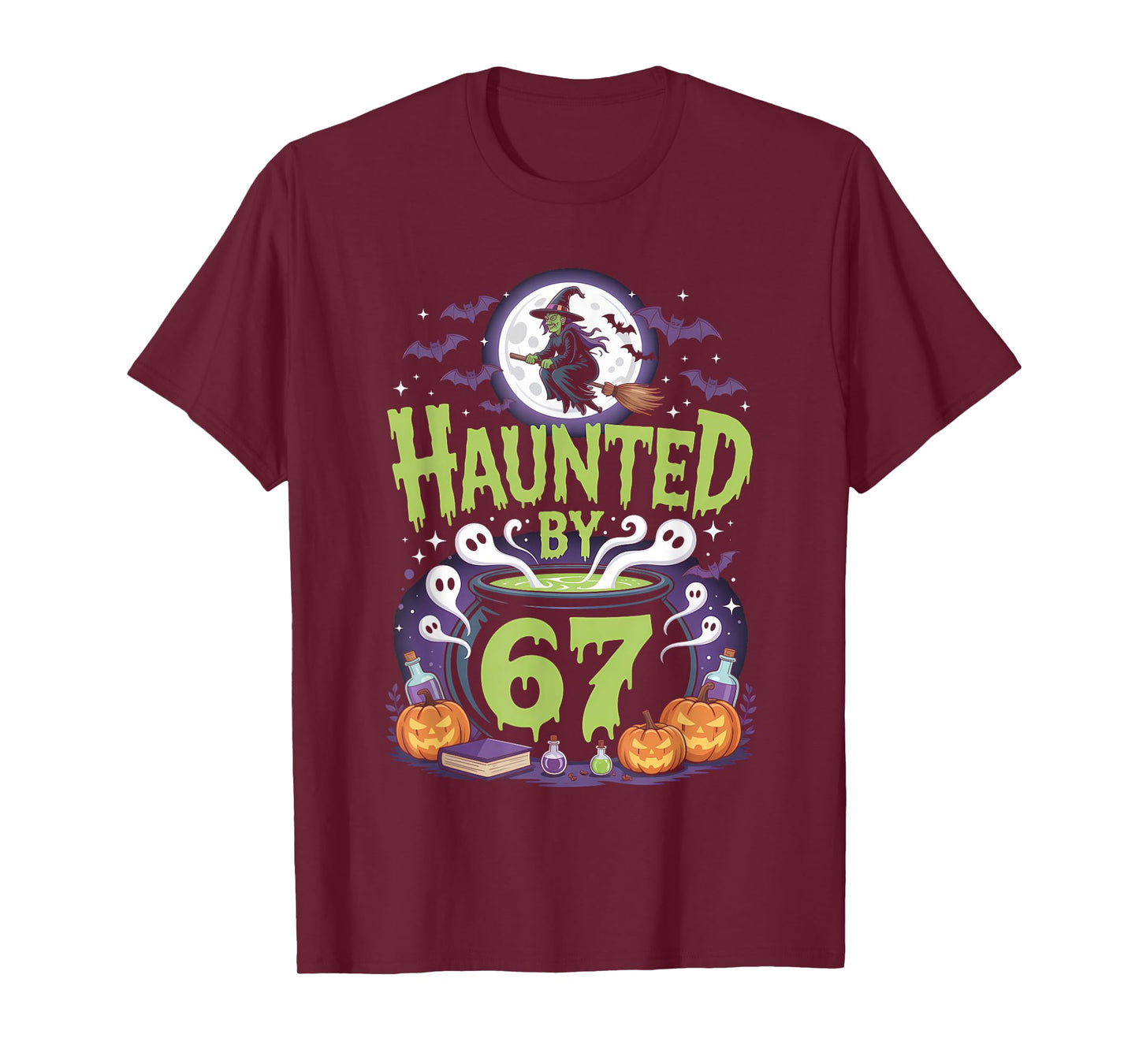 Haunted by 67 Meme Halloween Witch T-Shirt