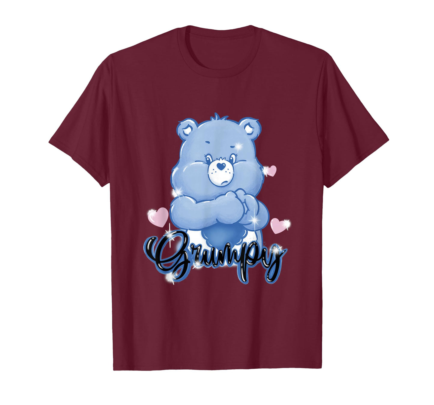 Care Bears Grumpy Bear Old School Graffiti Heart T-Shirt