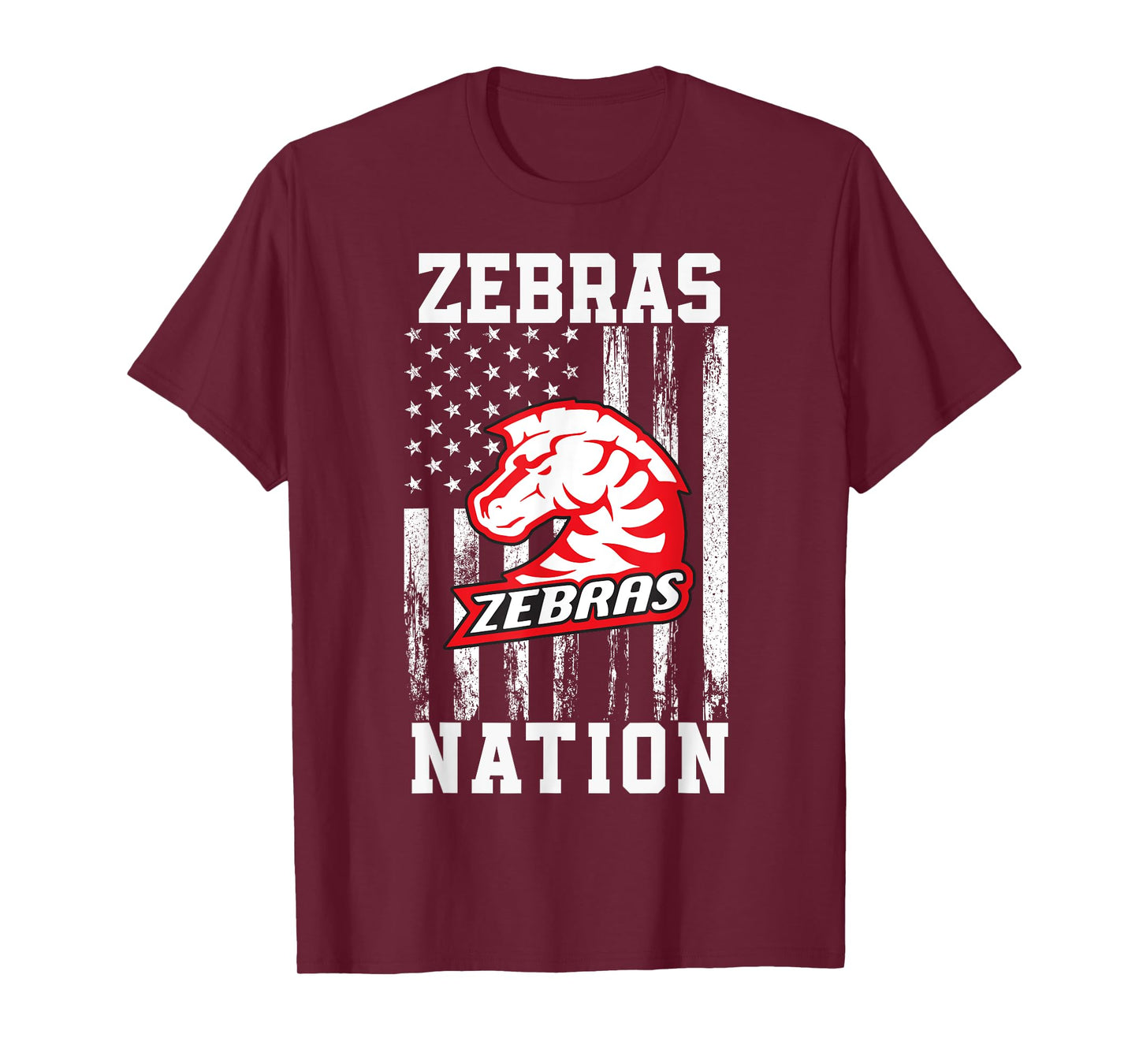 Claremore Zebras Logo Nation HS T-Shirt