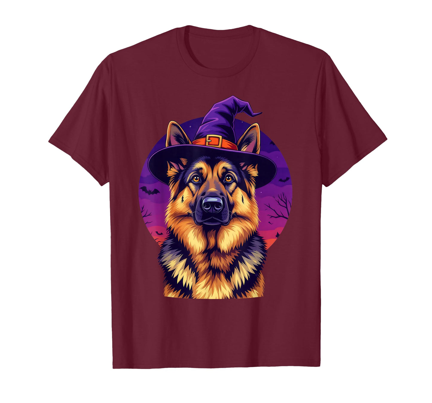 German Shepherd Halloween Costume Spooky October Night T-Shirt
