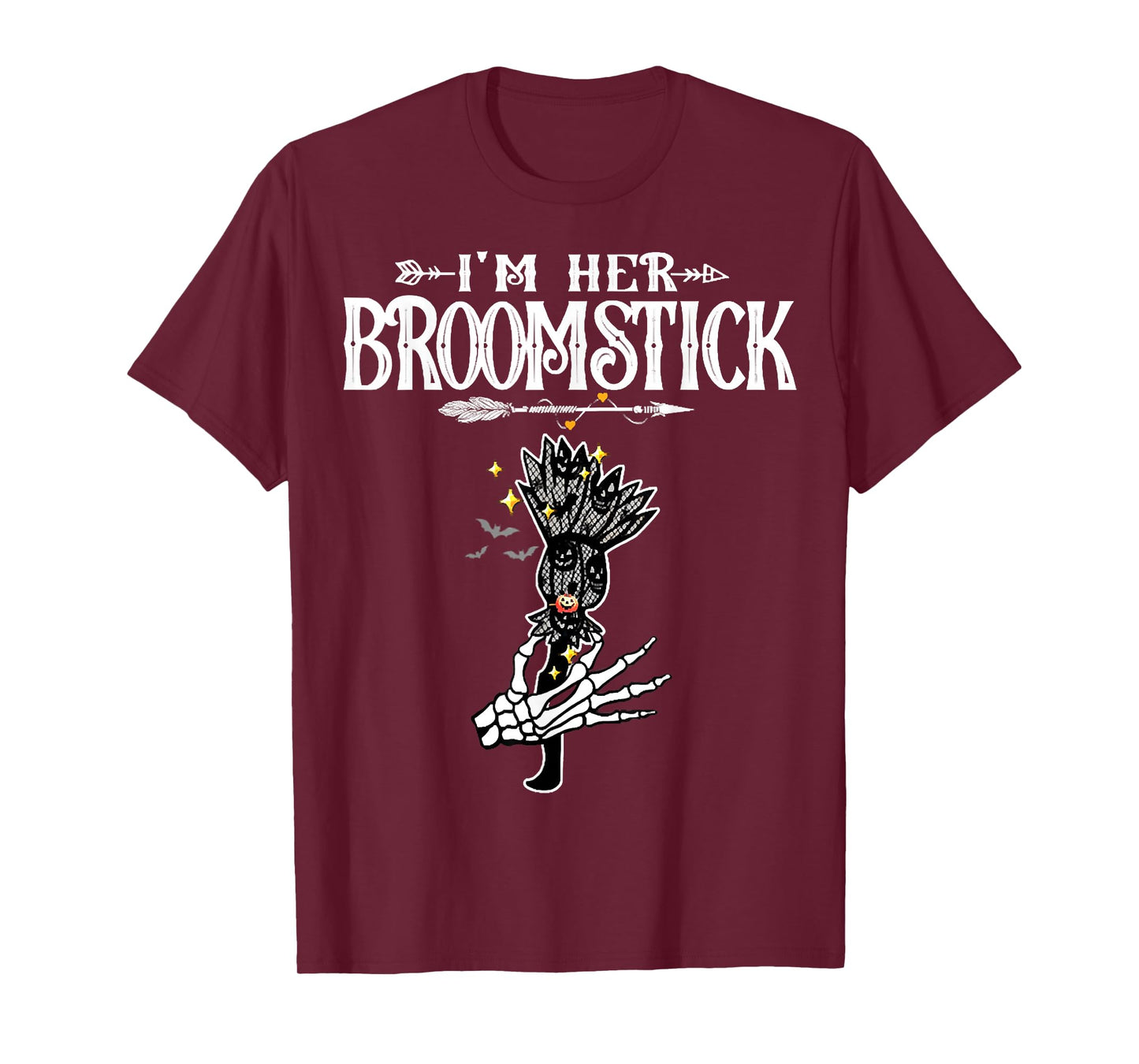 I'm Her Broomstick Love Couples Halloween Costume T-Shirt