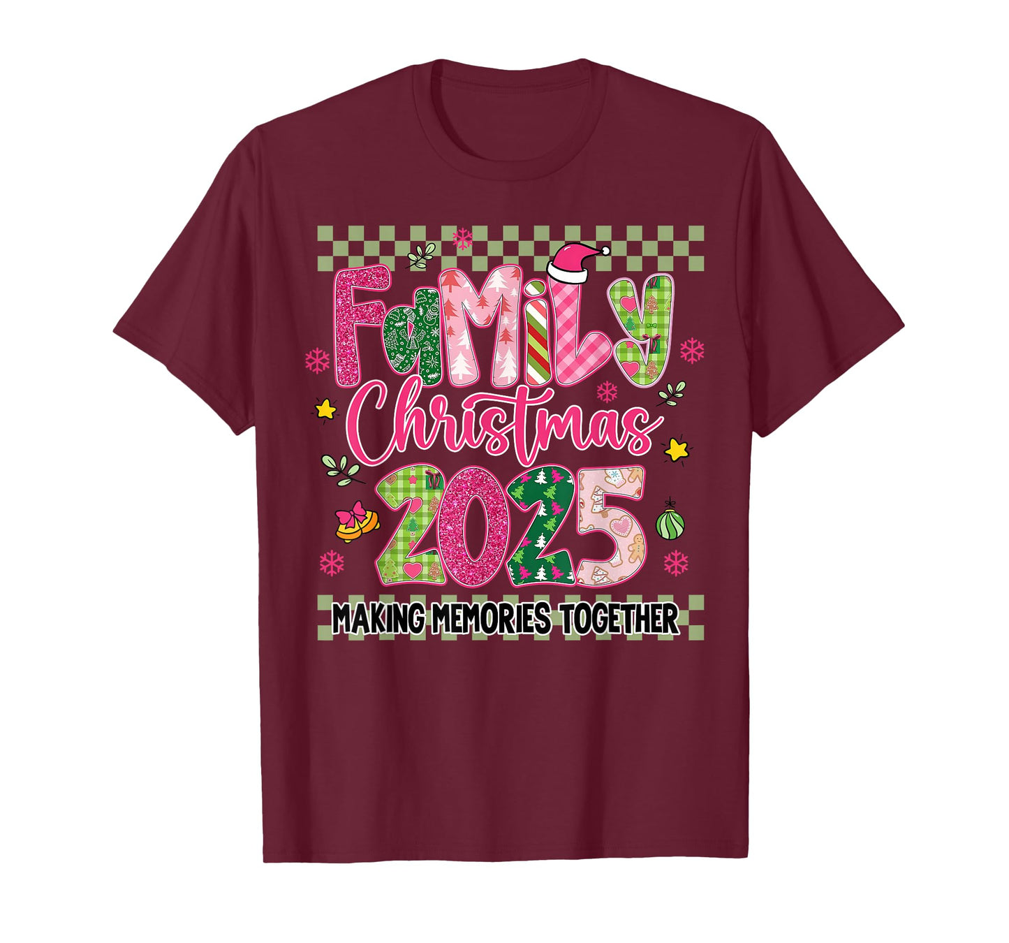 Family Christmas 2025 Matching Outfit Xmas Men Women Kids T-Shirt